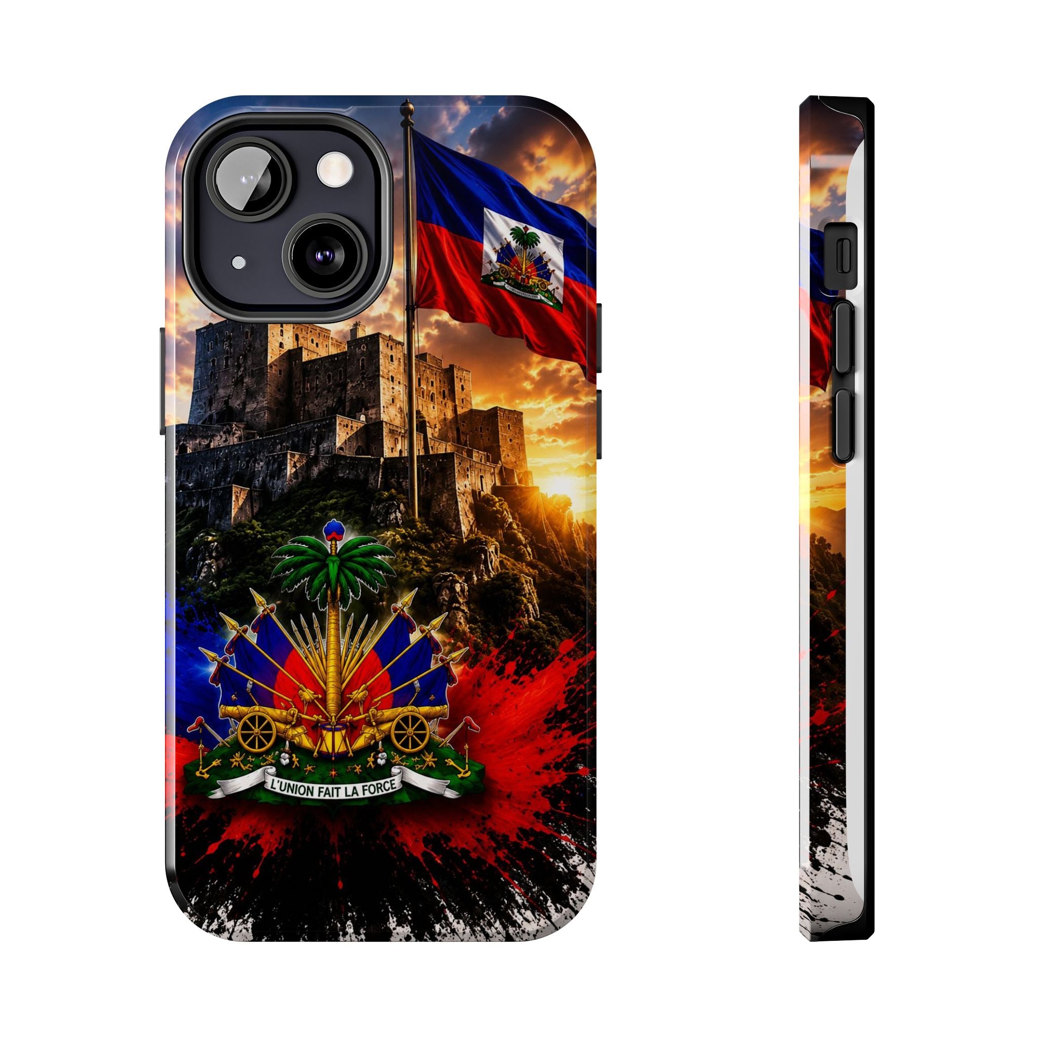 Haiti Crest Tough Phone Case — Citadel Sunset Protective Phone Cover