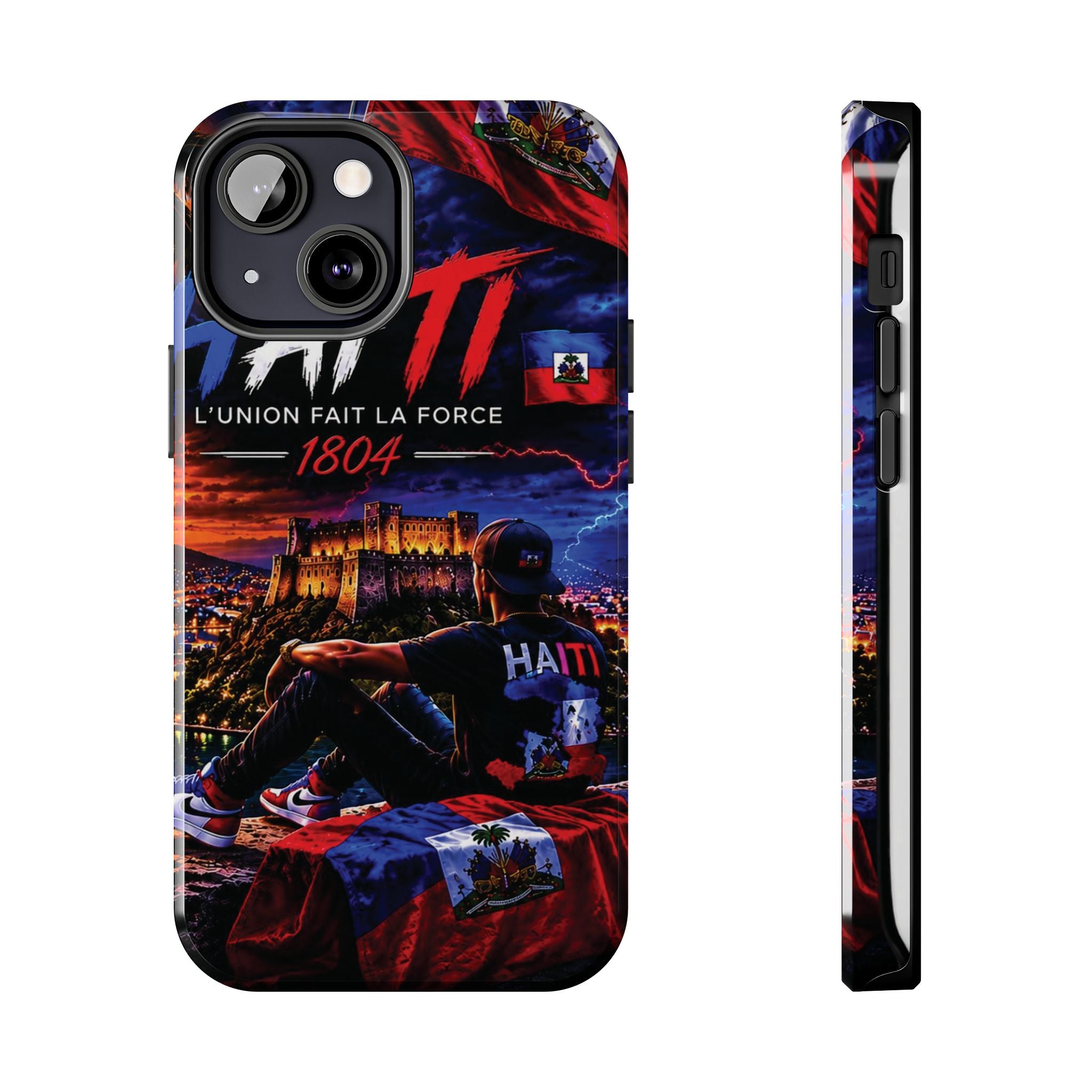 Haiti 1804 Tough Phone Case — L'Union Fait La Force Patriotic Protective Cover