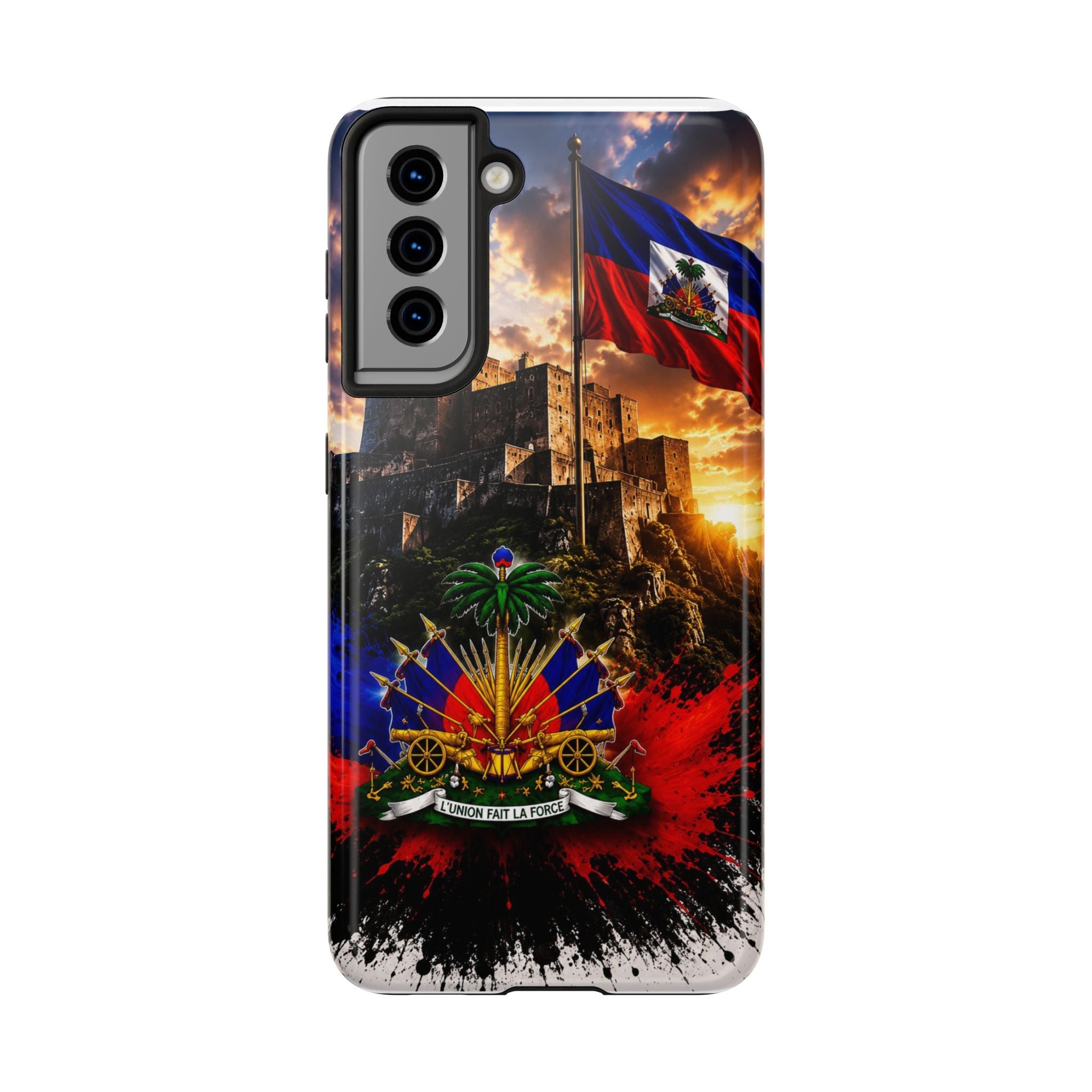 Haiti Crest Tough Phone Case — Citadel Sunset Protective Phone Cover