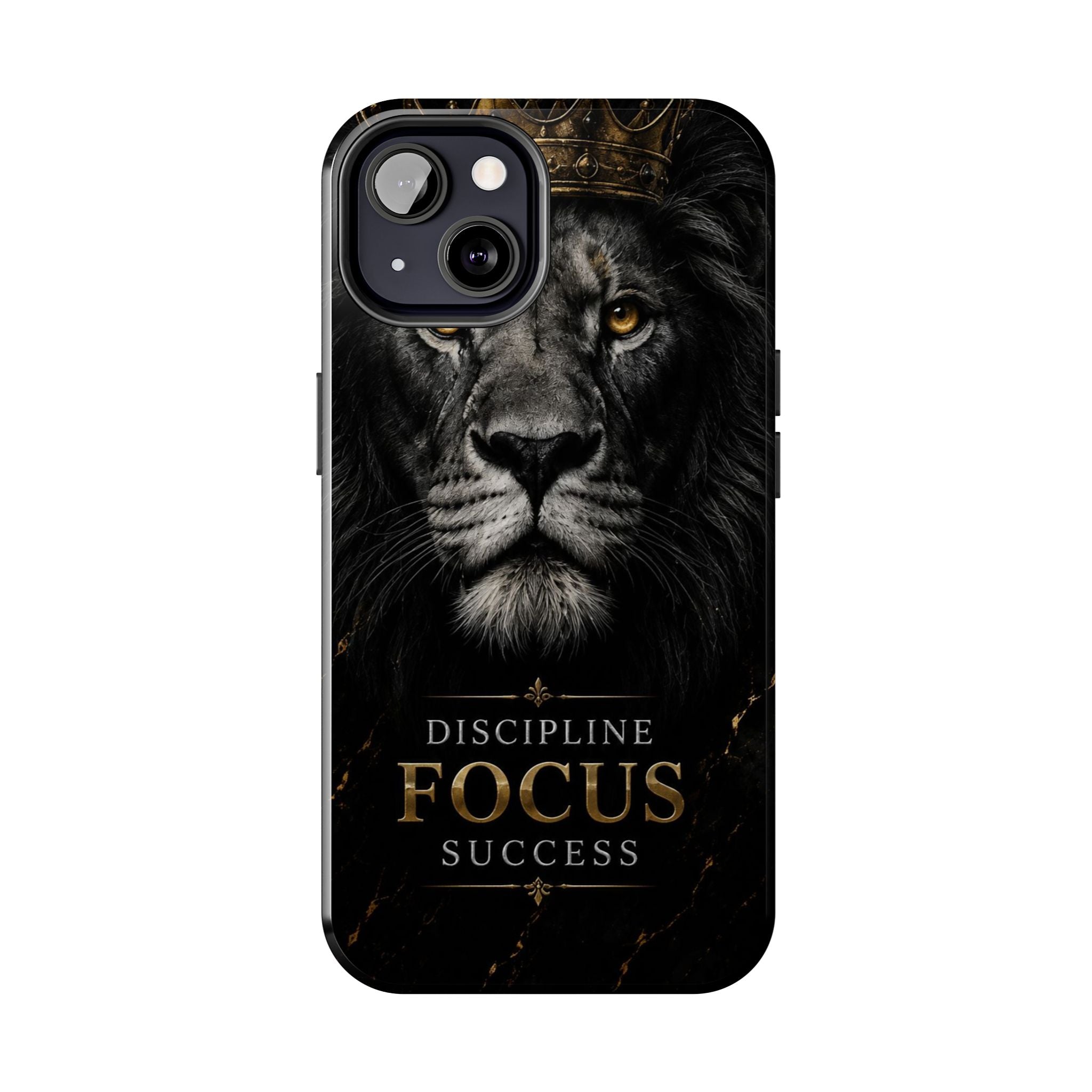 Lion 'Discipline Focus Success' Tough Phone Case
