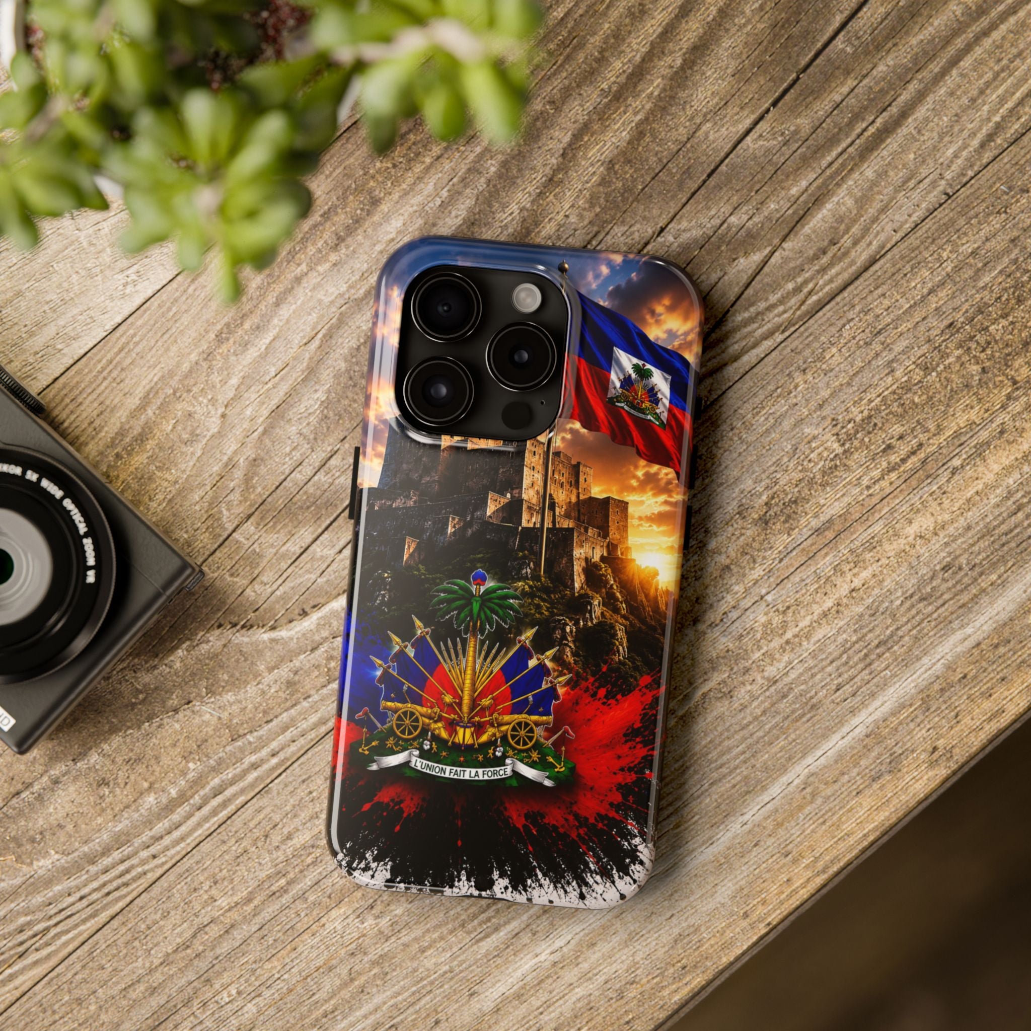 Haiti Crest Tough Phone Case — Citadel Sunset Protective Phone Cover