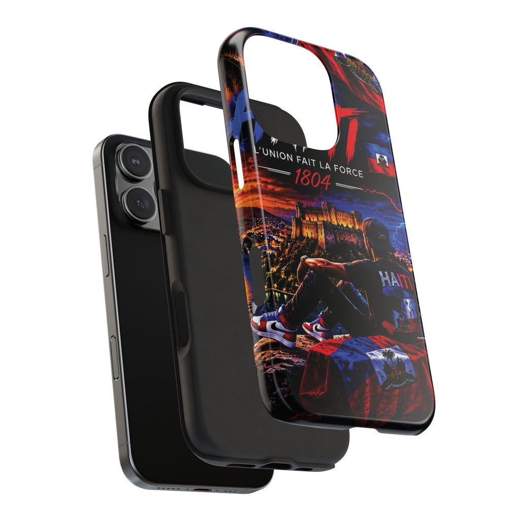 Haiti 1804 Tough Phone Case — L'Union Fait La Force Patriotic Protective Cover