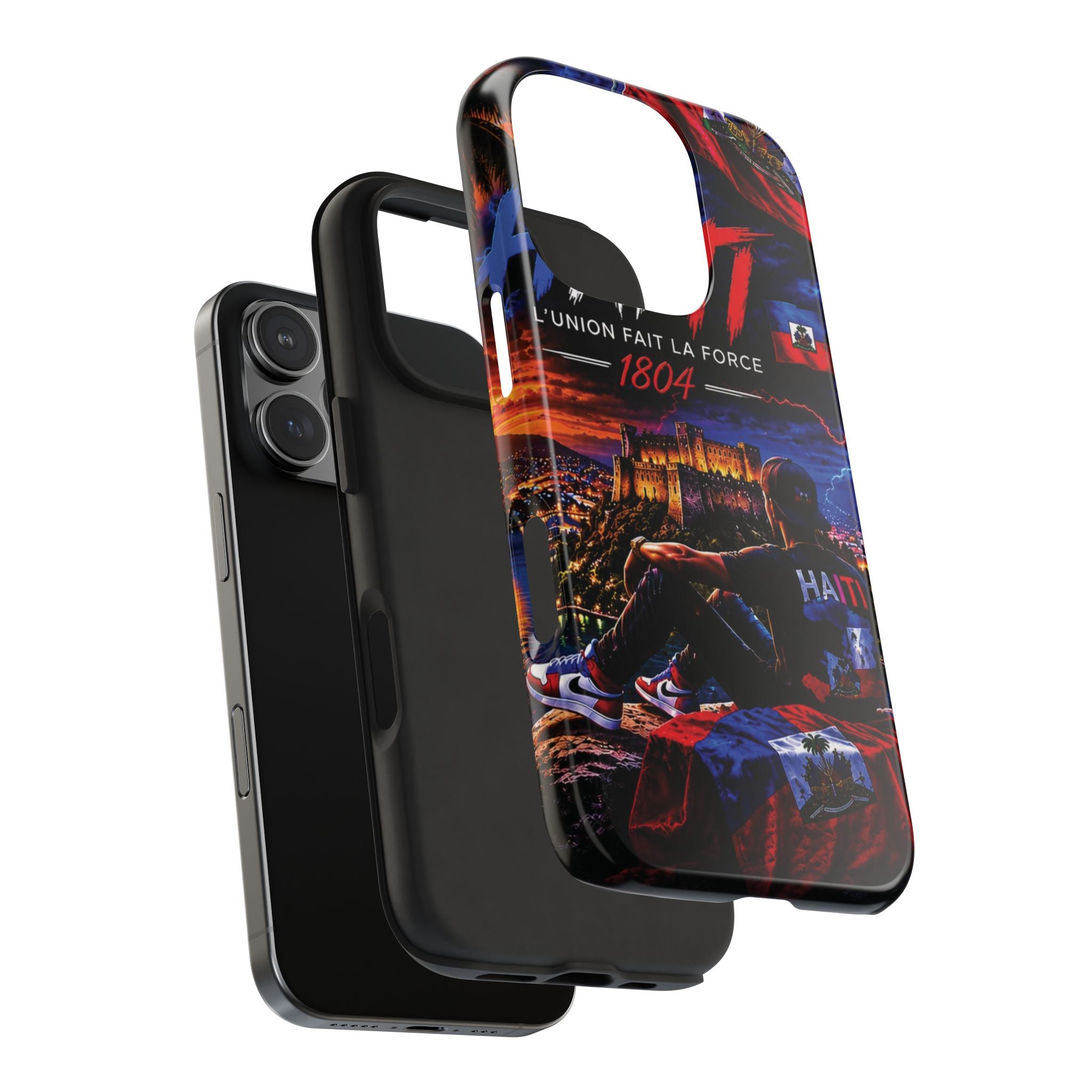 Haiti 1804 Tough Phone Case — L'Union Fait La Force Patriotic Protective Cover
