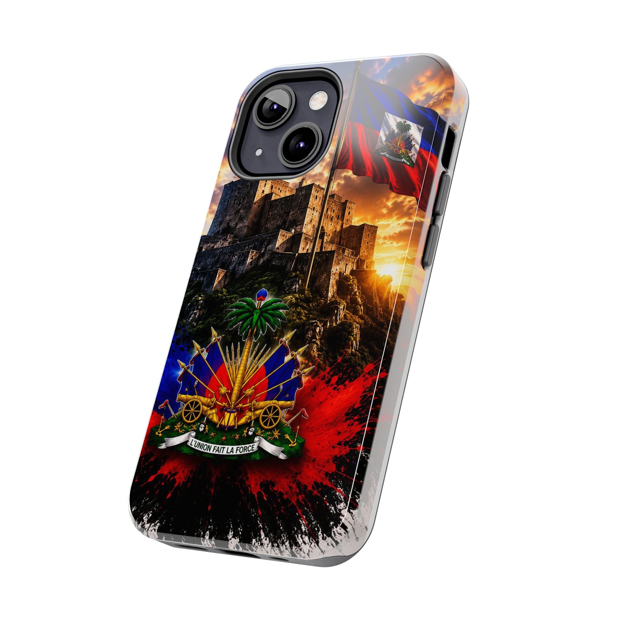 Haiti Crest Tough Phone Case — Citadel Sunset Protective Phone Cover