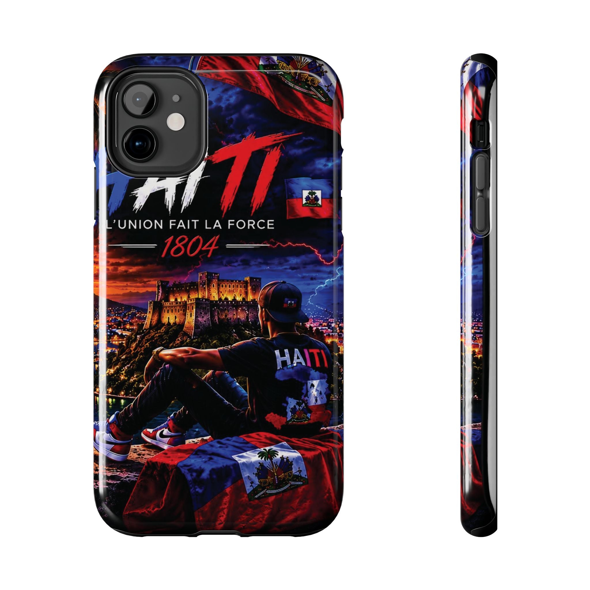 Haiti 1804 Tough Phone Case — L'Union Fait La Force Patriotic Protective Cover