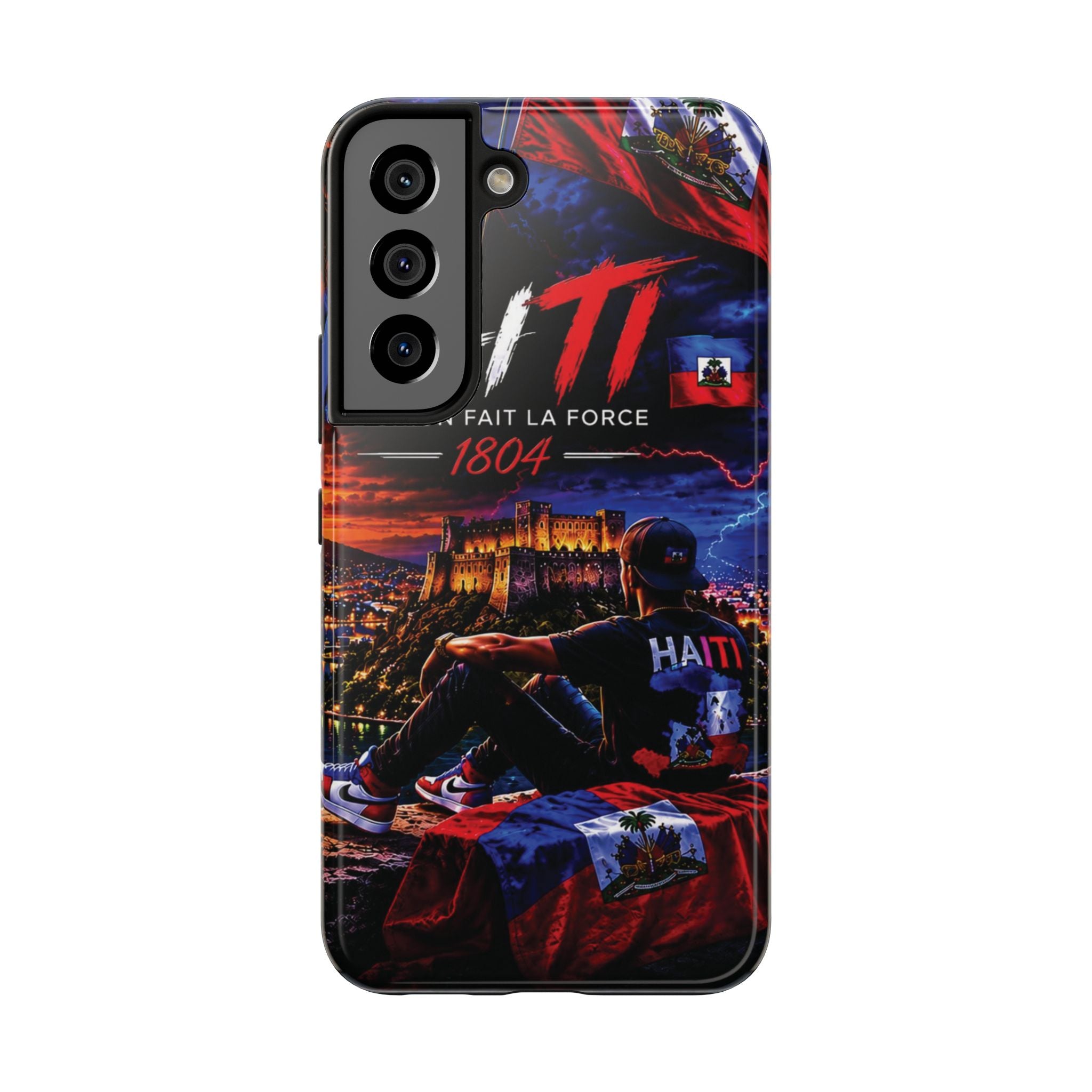 Haiti 1804 Tough Phone Case — L'Union Fait La Force Patriotic Protective Cover