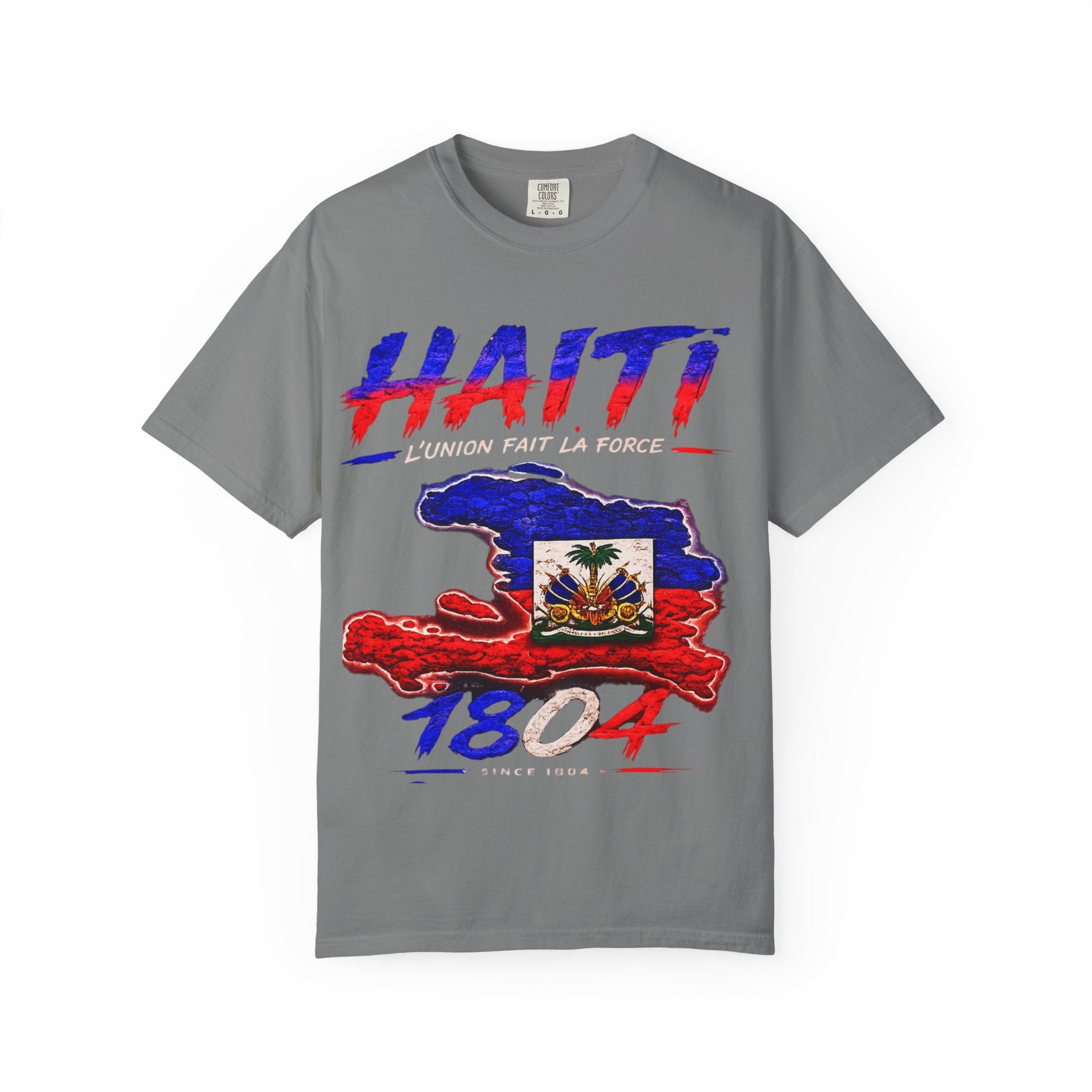 Haiti 1804 Flag Map T-Shirt — Haitian Pride Graphic Tee