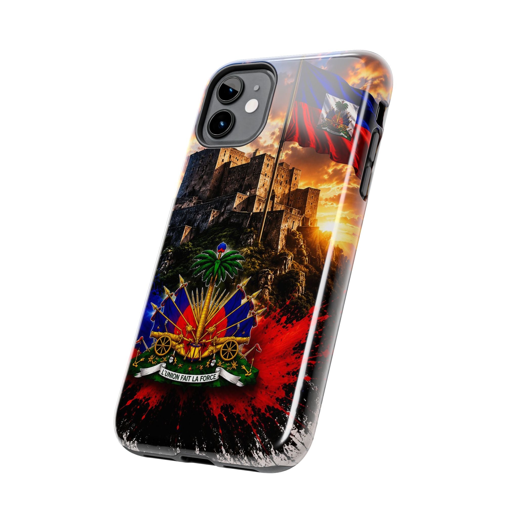Haiti Crest Tough Phone Case — Citadel Sunset Protective Phone Cover