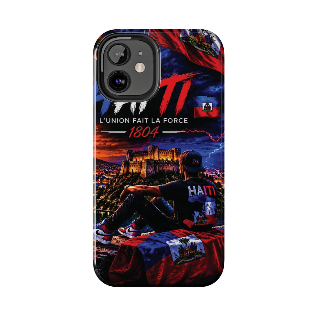 Haiti 1804 Tough Phone Case — L'Union Fait La Force Patriotic Protective Cover