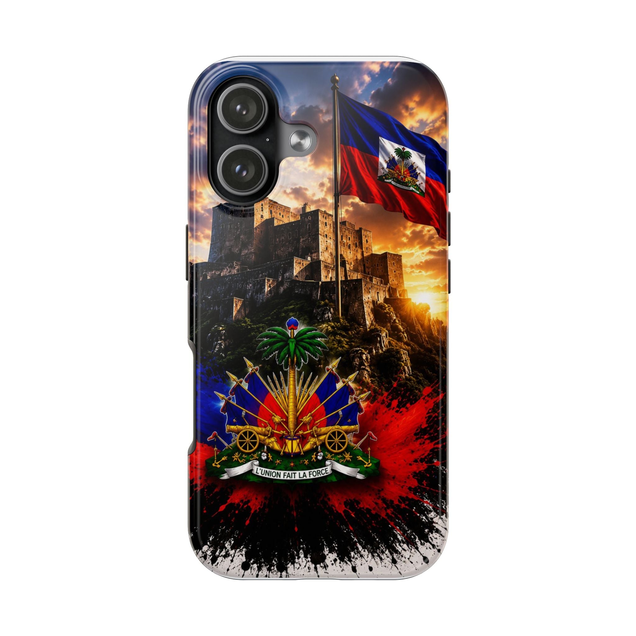 Haiti Crest Tough Phone Case — Citadel Sunset Protective Phone Cover