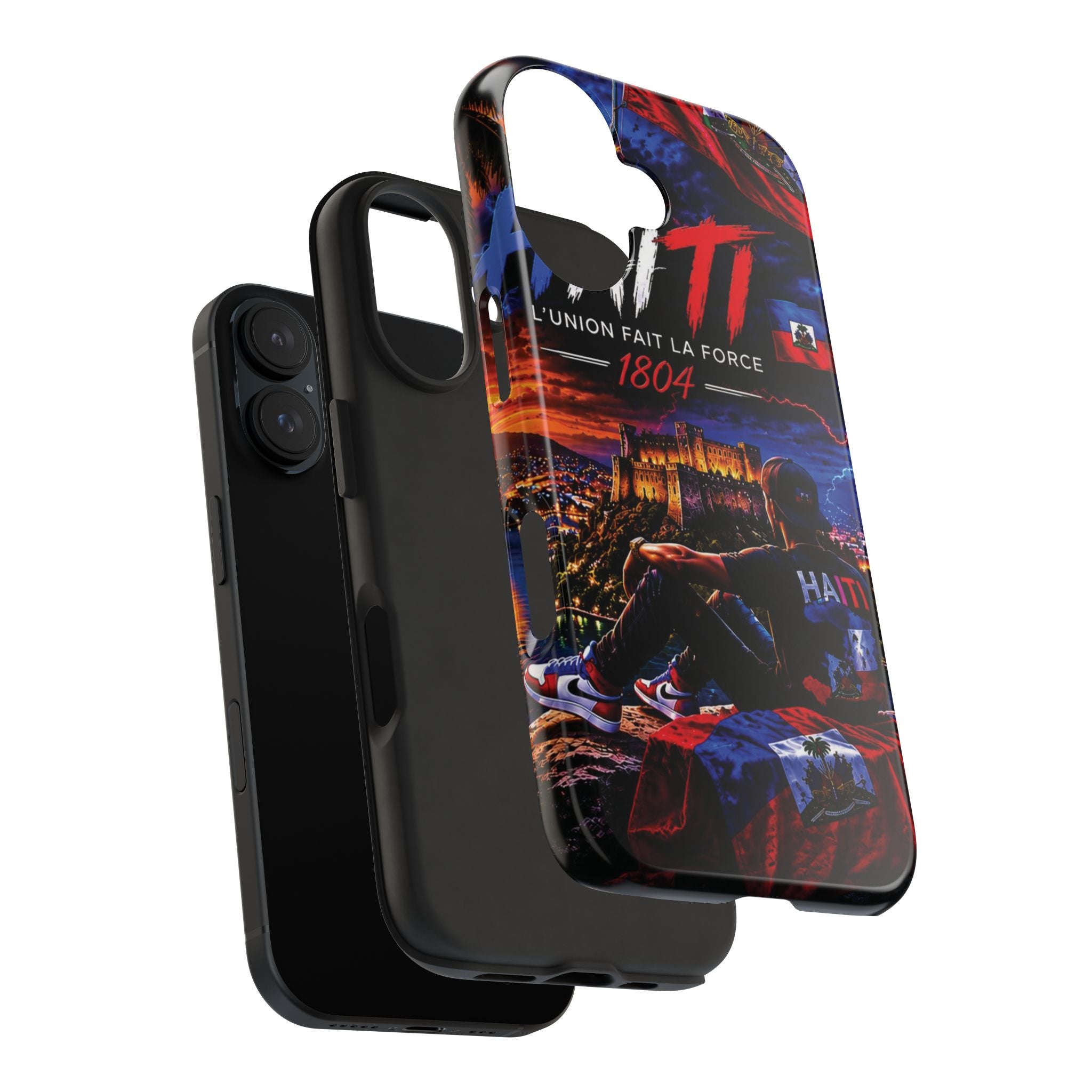 Haiti 1804 Tough Phone Case — L'Union Fait La Force Patriotic Protective Cover