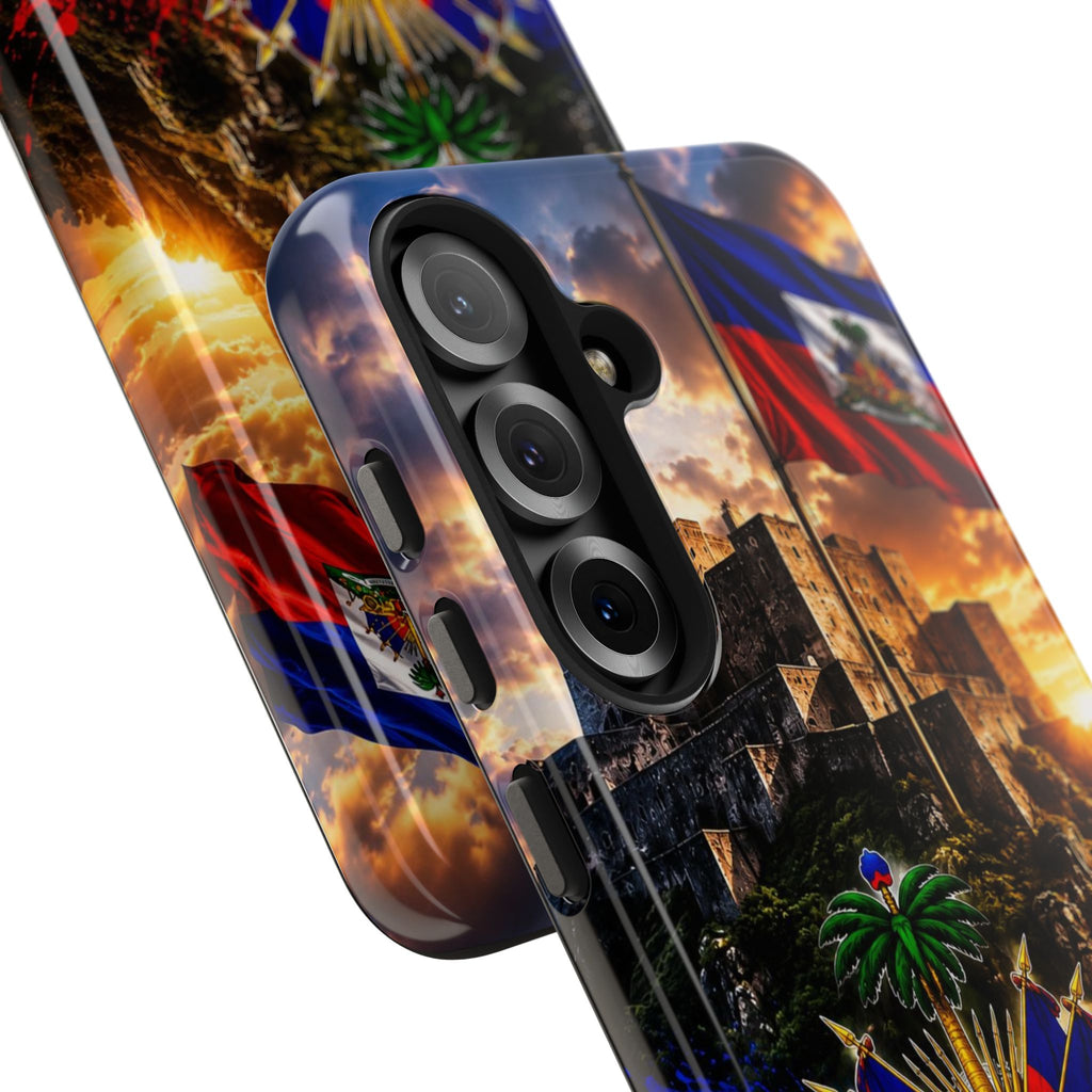 Haiti Crest Tough Phone Case — Citadel Sunset Protective Phone Cover