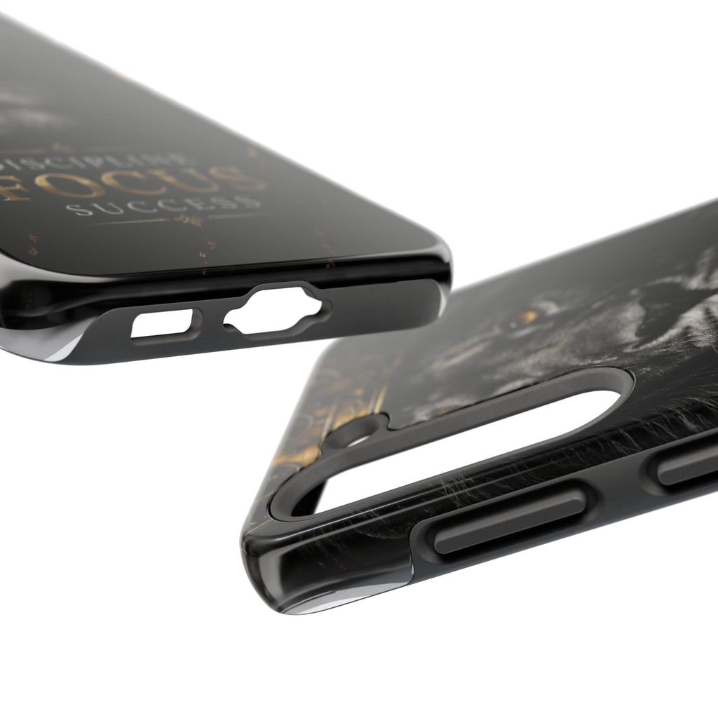 Lion 'Discipline Focus Success' Tough Phone Case