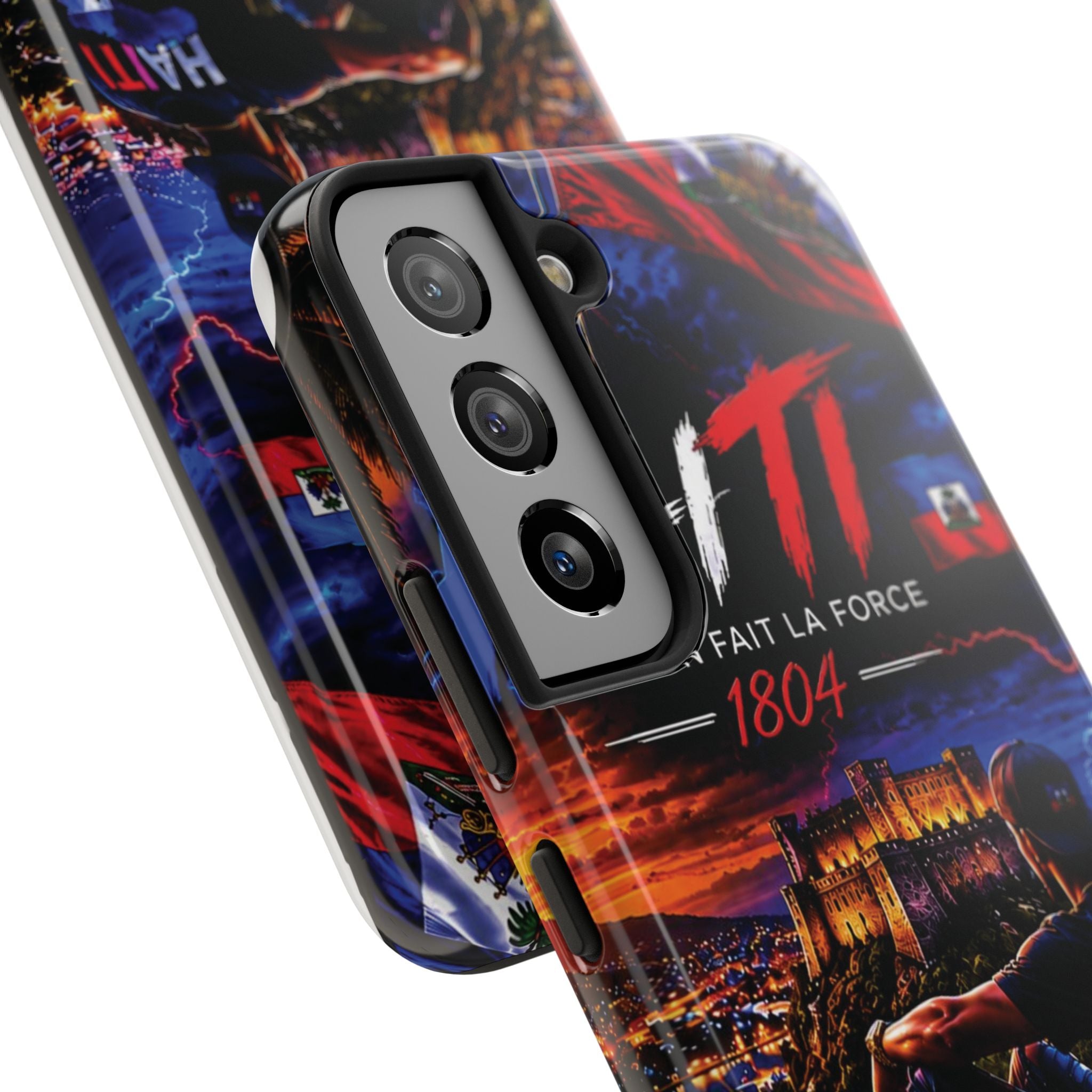 Haiti 1804 Tough Phone Case — L'Union Fait La Force Patriotic Protective Cover