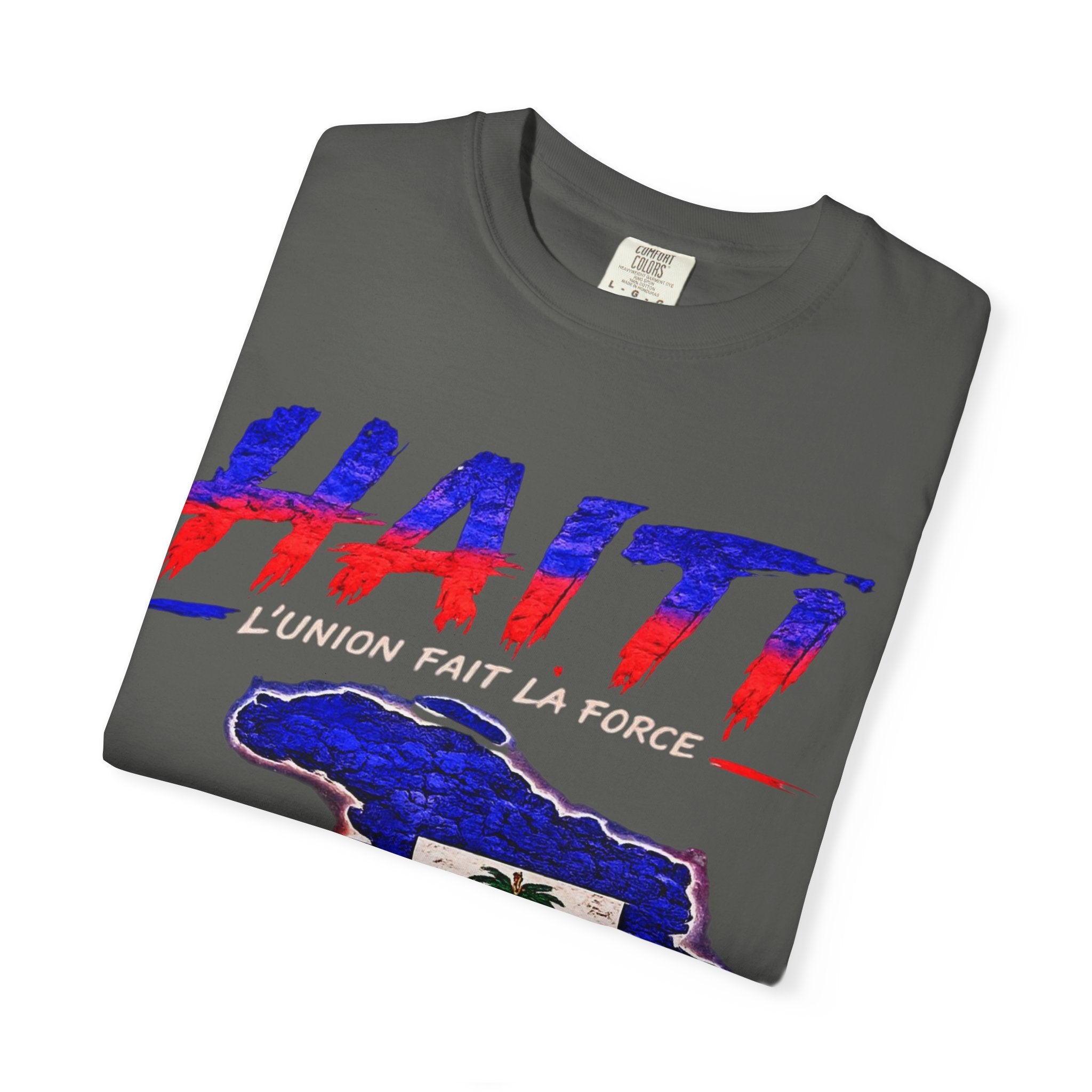 Haiti 1804 Flag Map T-Shirt — Haitian Pride Graphic Tee