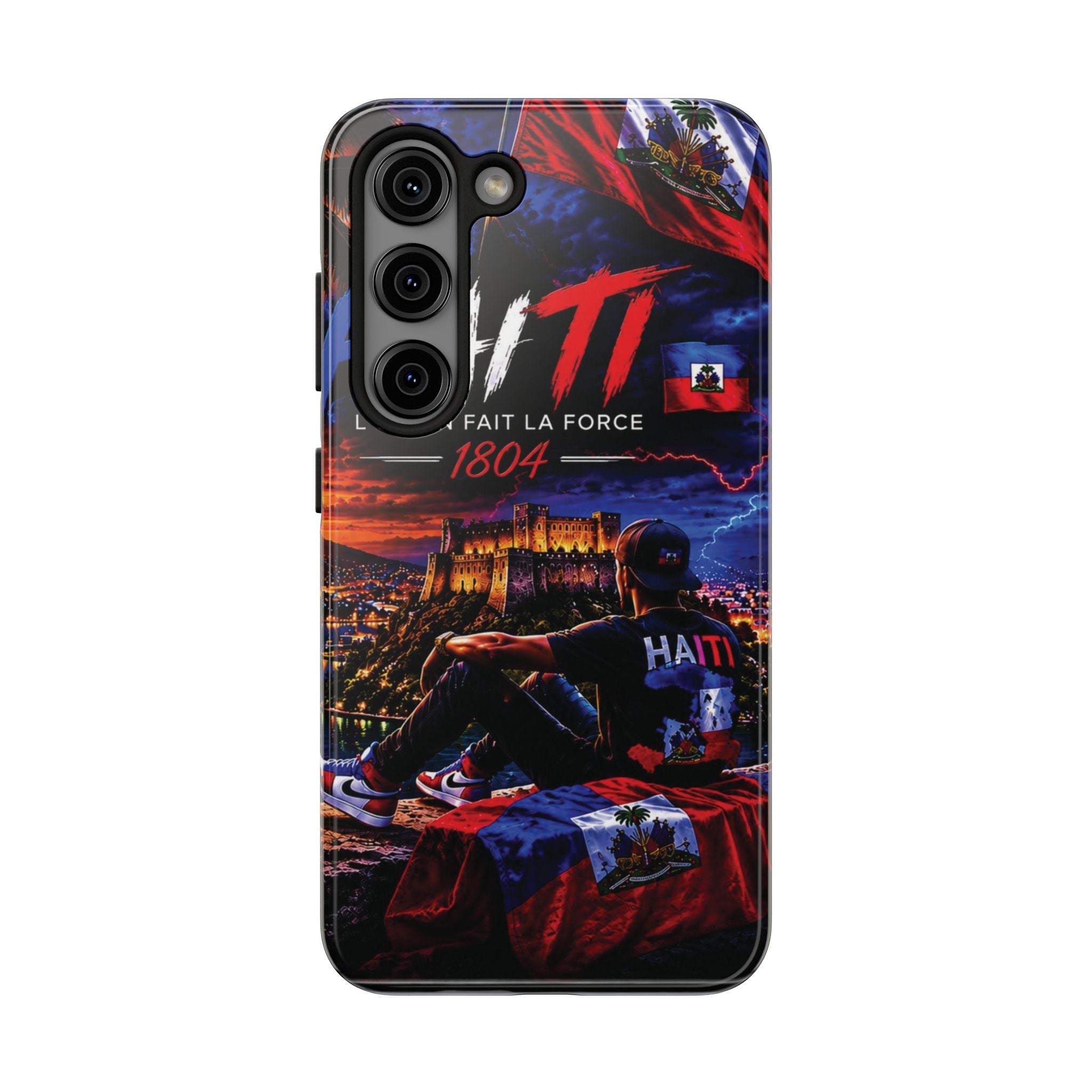 Haiti 1804 Tough Phone Case — L'Union Fait La Force Patriotic Protective Cover