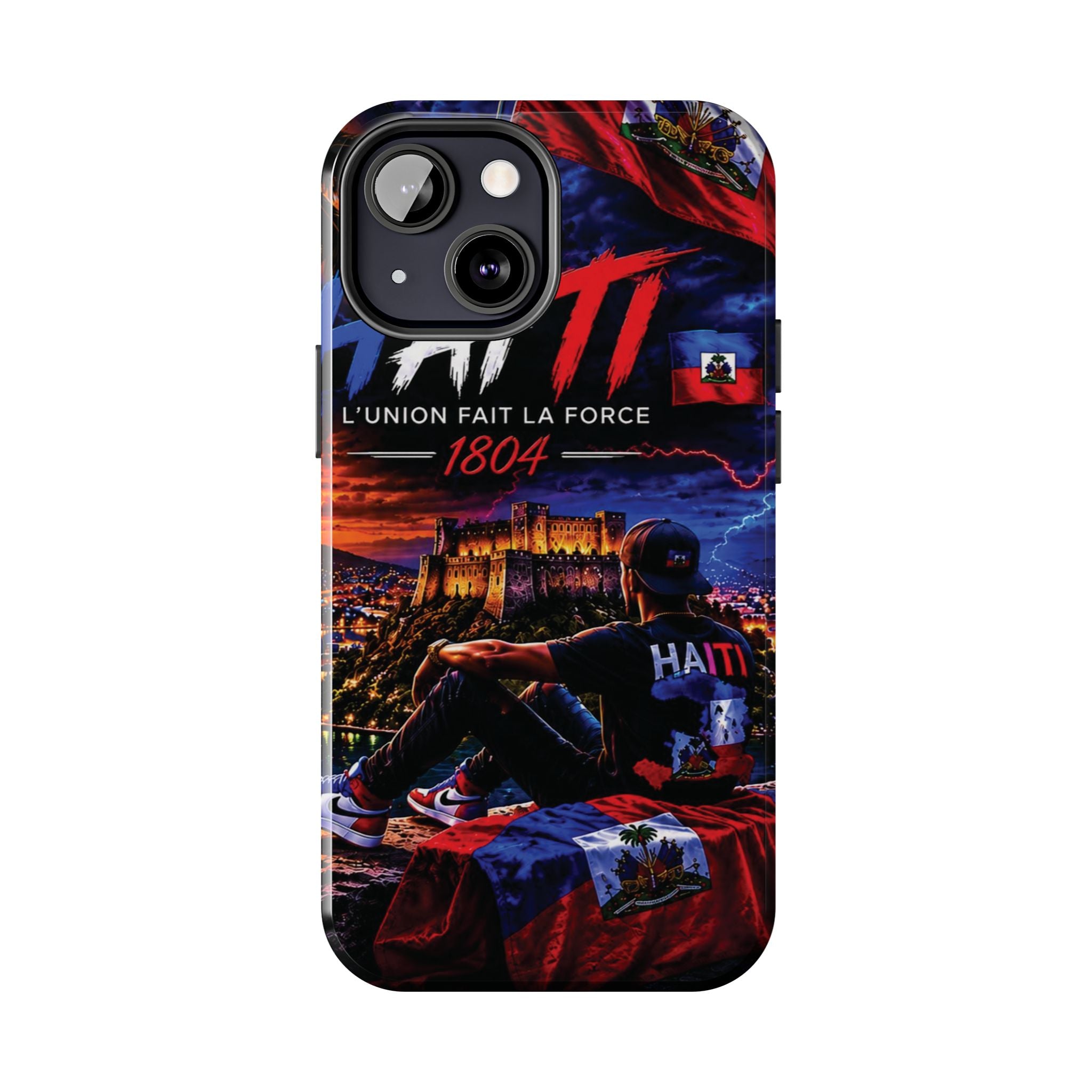 Haiti 1804 Tough Phone Case — L'Union Fait La Force Patriotic Protective Cover