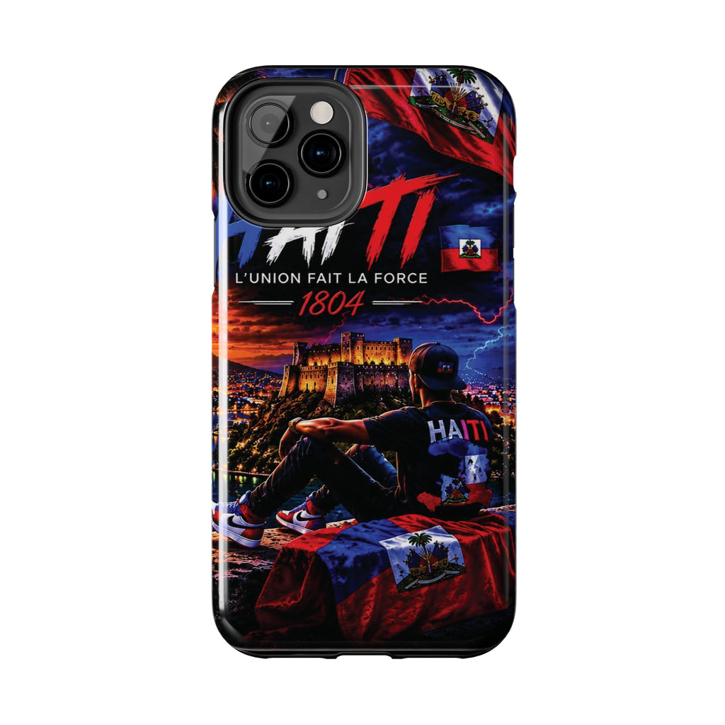 Haiti 1804 Tough Phone Case — L'Union Fait La Force Patriotic Protective Cover