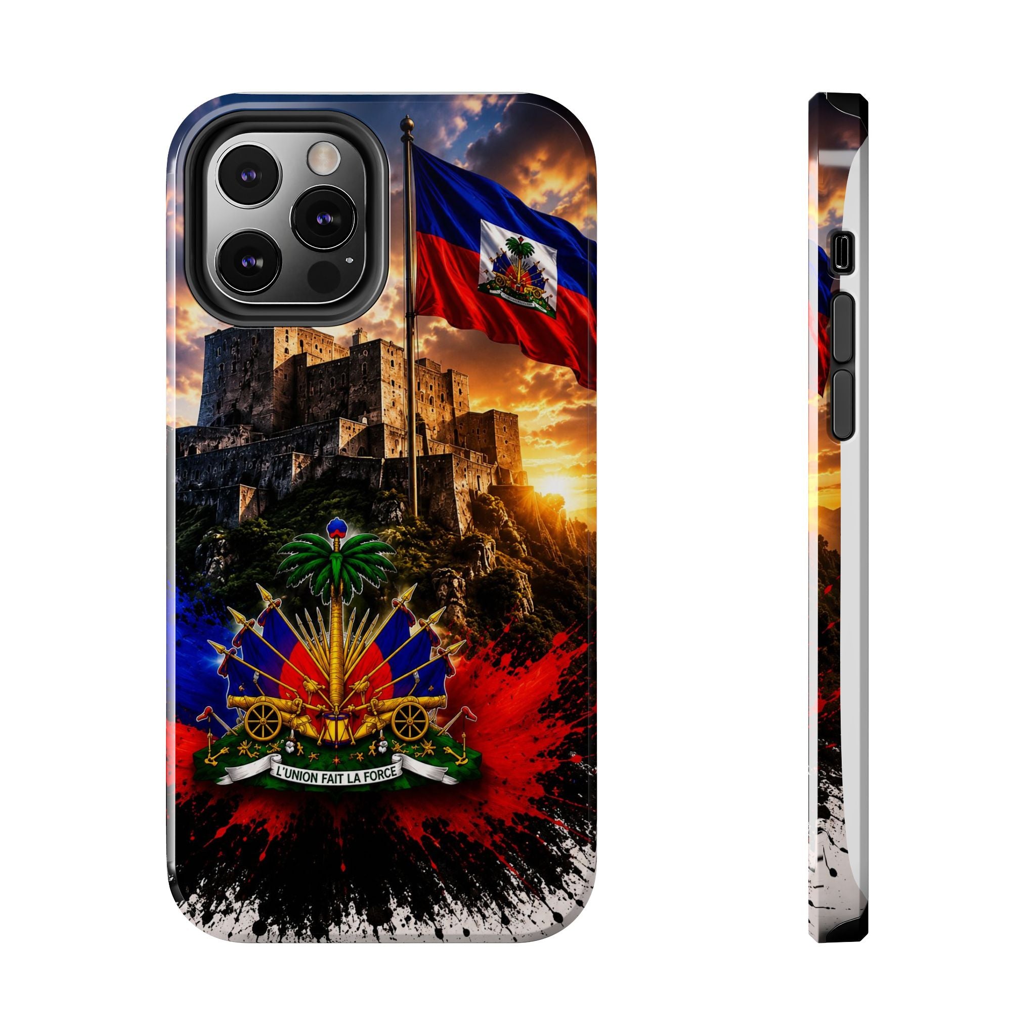 Haiti Crest Tough Phone Case — Citadel Sunset Protective Phone Cover