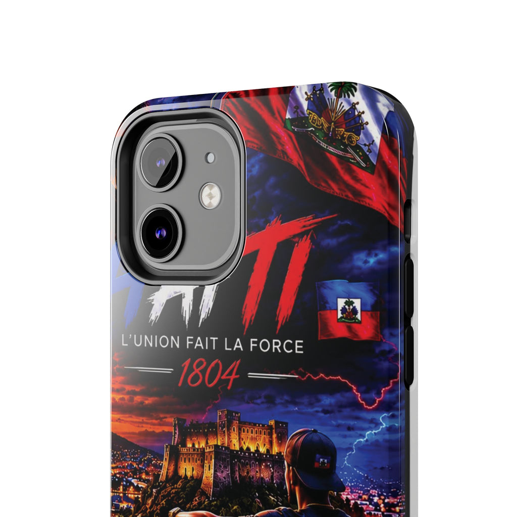 Haiti 1804 Tough Phone Case — L'Union Fait La Force Patriotic Protective Cover