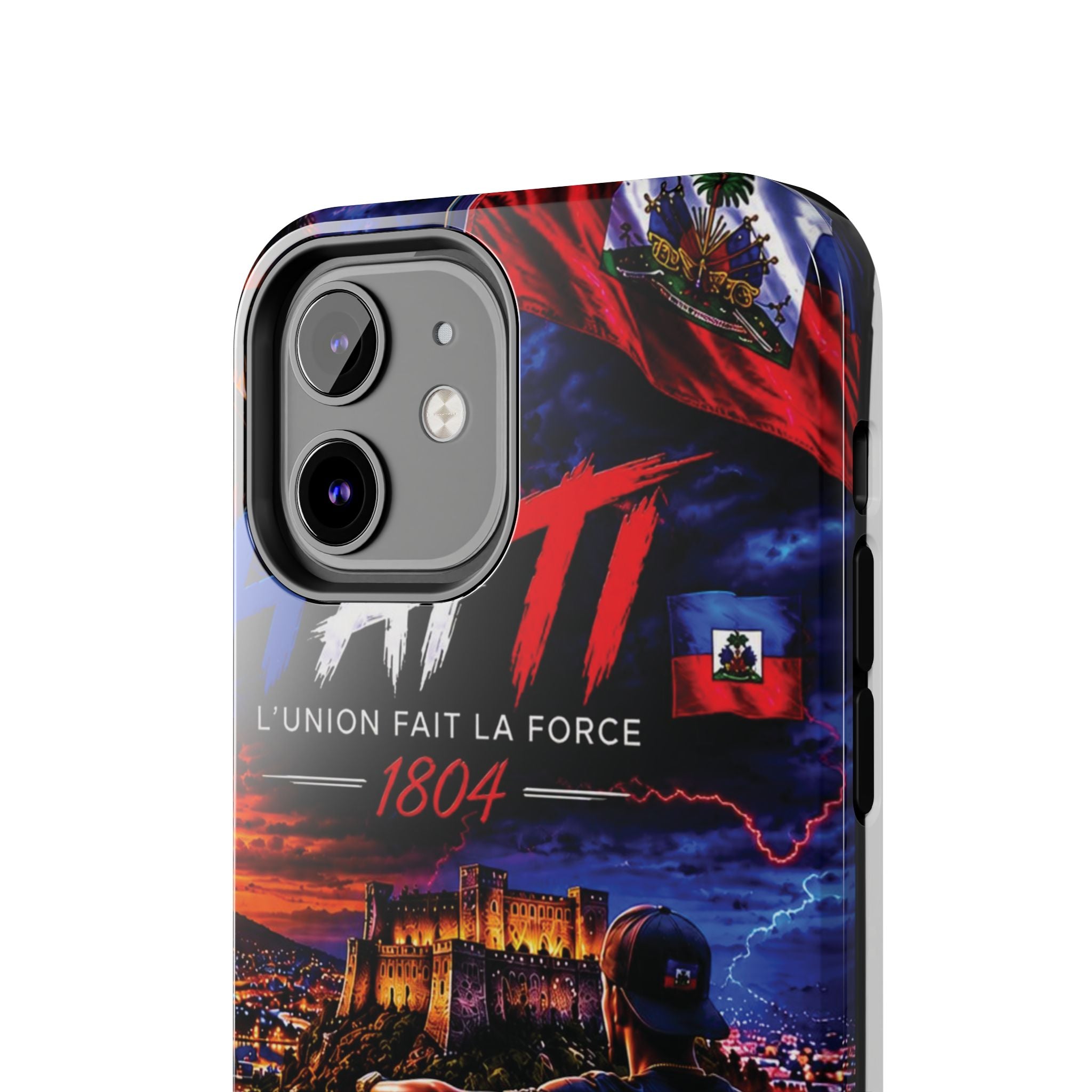 Haiti 1804 Tough Phone Case — L'Union Fait La Force Patriotic Protective Cover