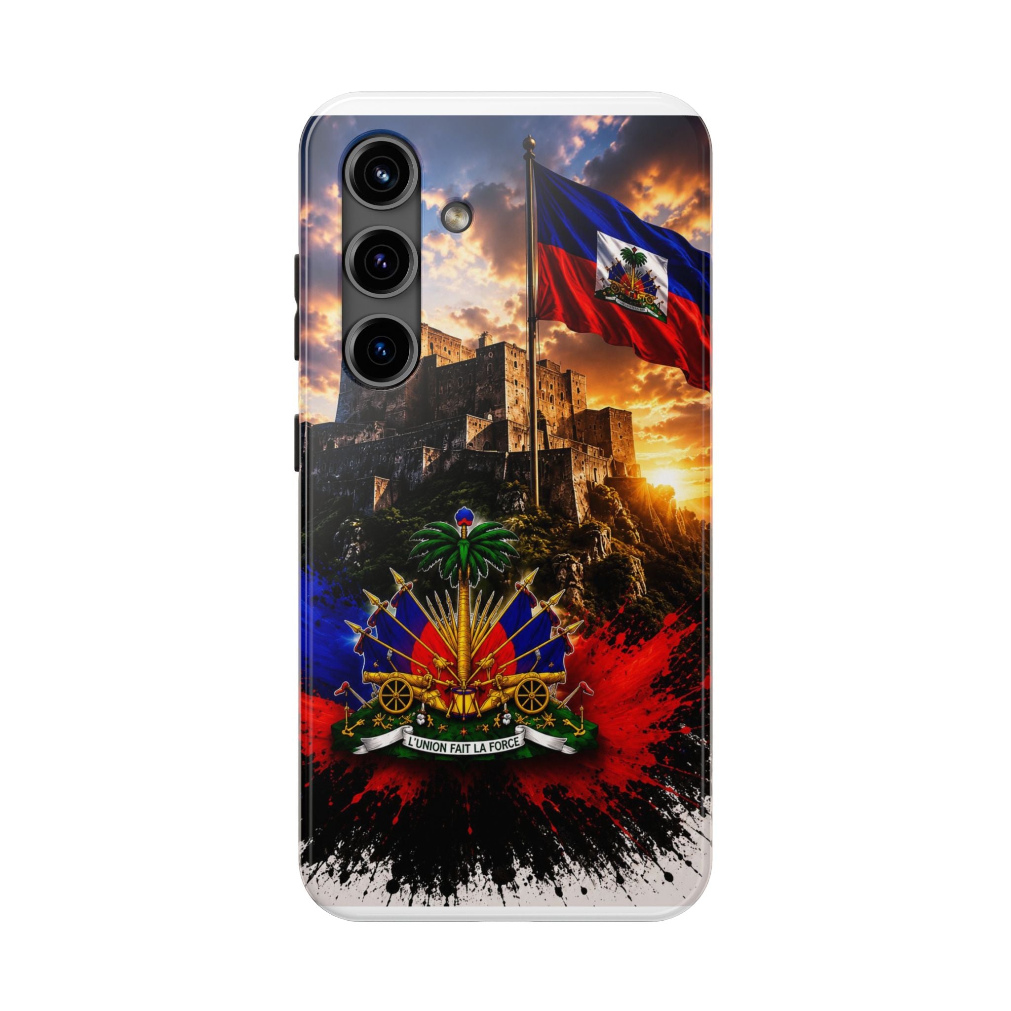 Haiti Crest Tough Phone Case — Citadel Sunset Protective Phone Cover
