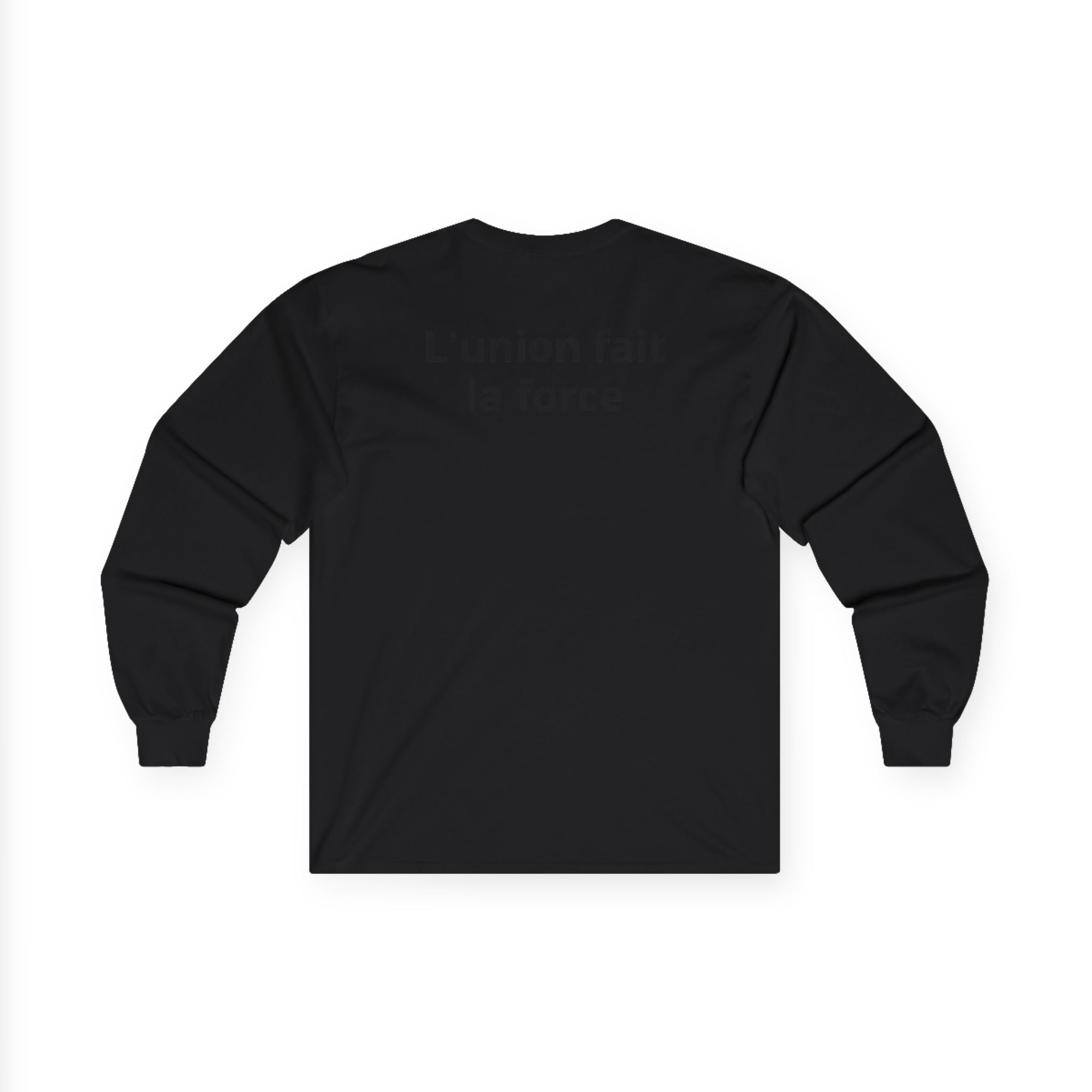 Haiti 1804 Long Sleeve Tee — "L'union fait la force" Flag Tribute Shirt
