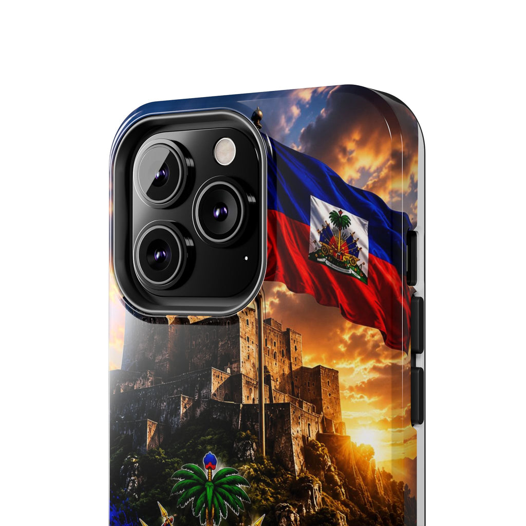 Haiti Crest Tough Phone Case — Citadel Sunset Protective Phone Cover
