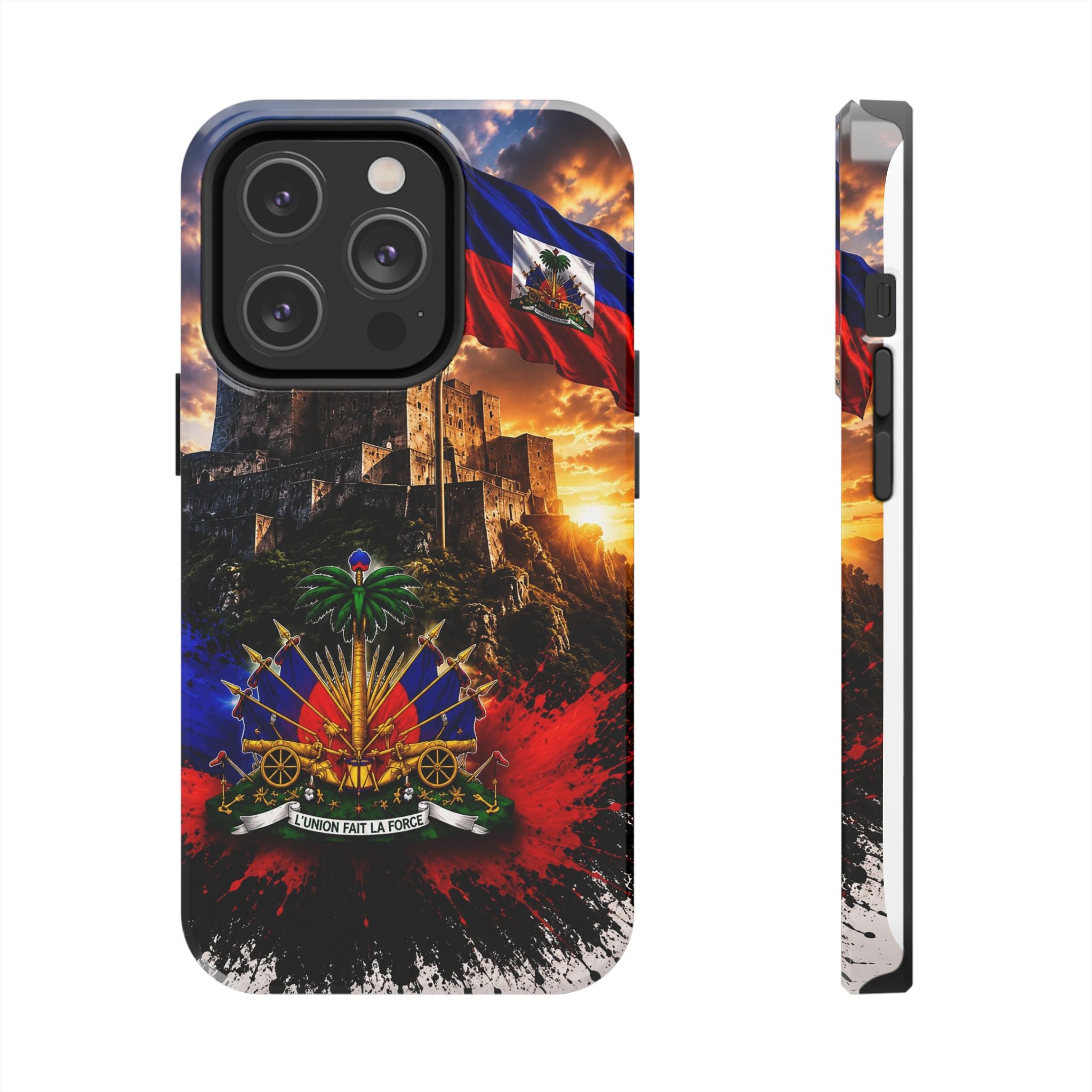 Haiti Crest Tough Phone Case — Citadel Sunset Protective Phone Cover