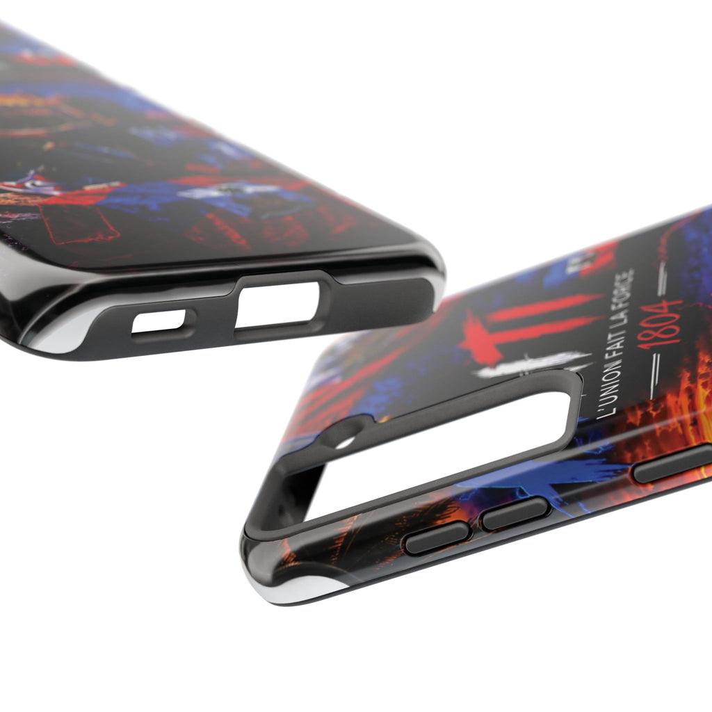 Haiti 1804 Tough Phone Case — L'Union Fait La Force Patriotic Protective Cover