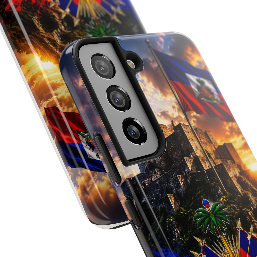 Haiti Crest Tough Phone Case — Citadel Sunset Protective Phone Cover