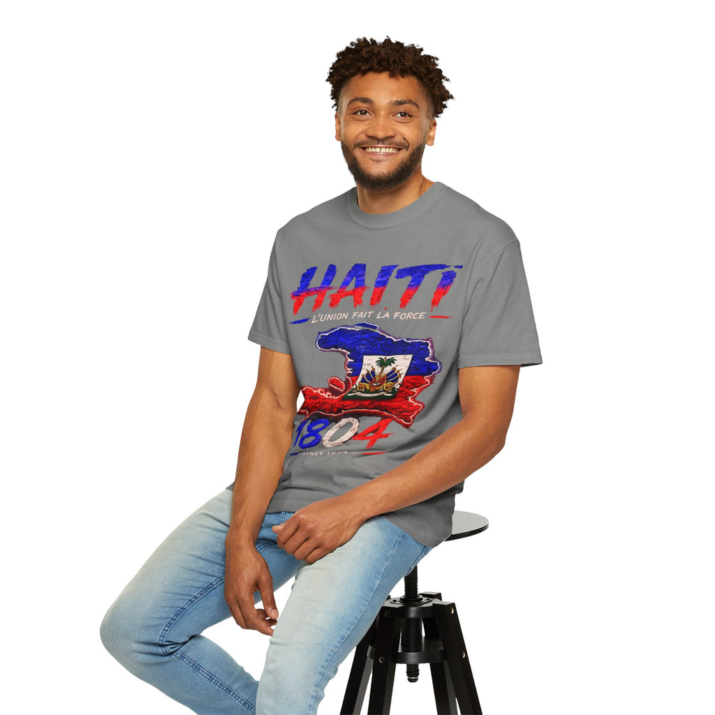 Haiti 1804 Flag Map T-Shirt — Haitian Pride Graphic Tee