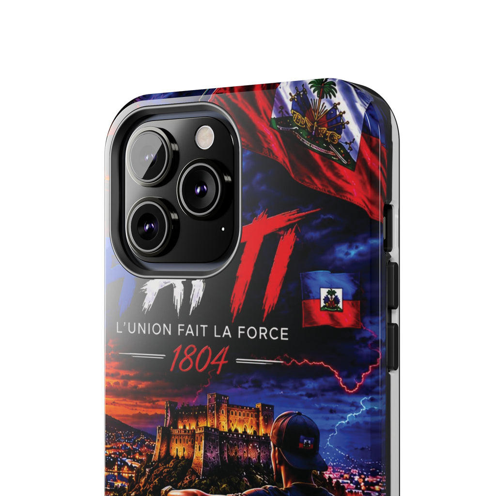 Haiti 1804 Tough Phone Case — L'Union Fait La Force Patriotic Protective Cover