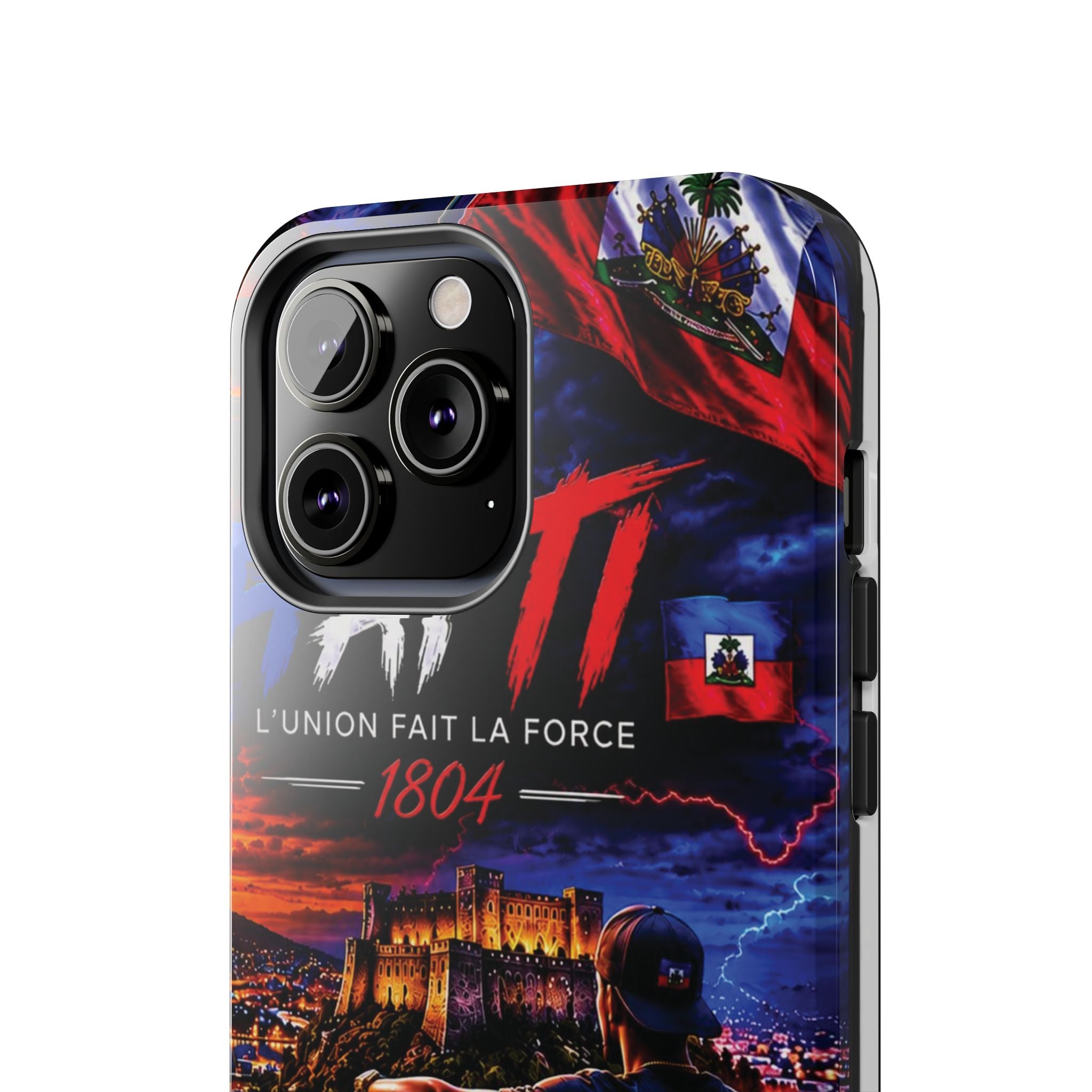 Haiti 1804 Tough Phone Case — L'Union Fait La Force Patriotic Protective Cover
