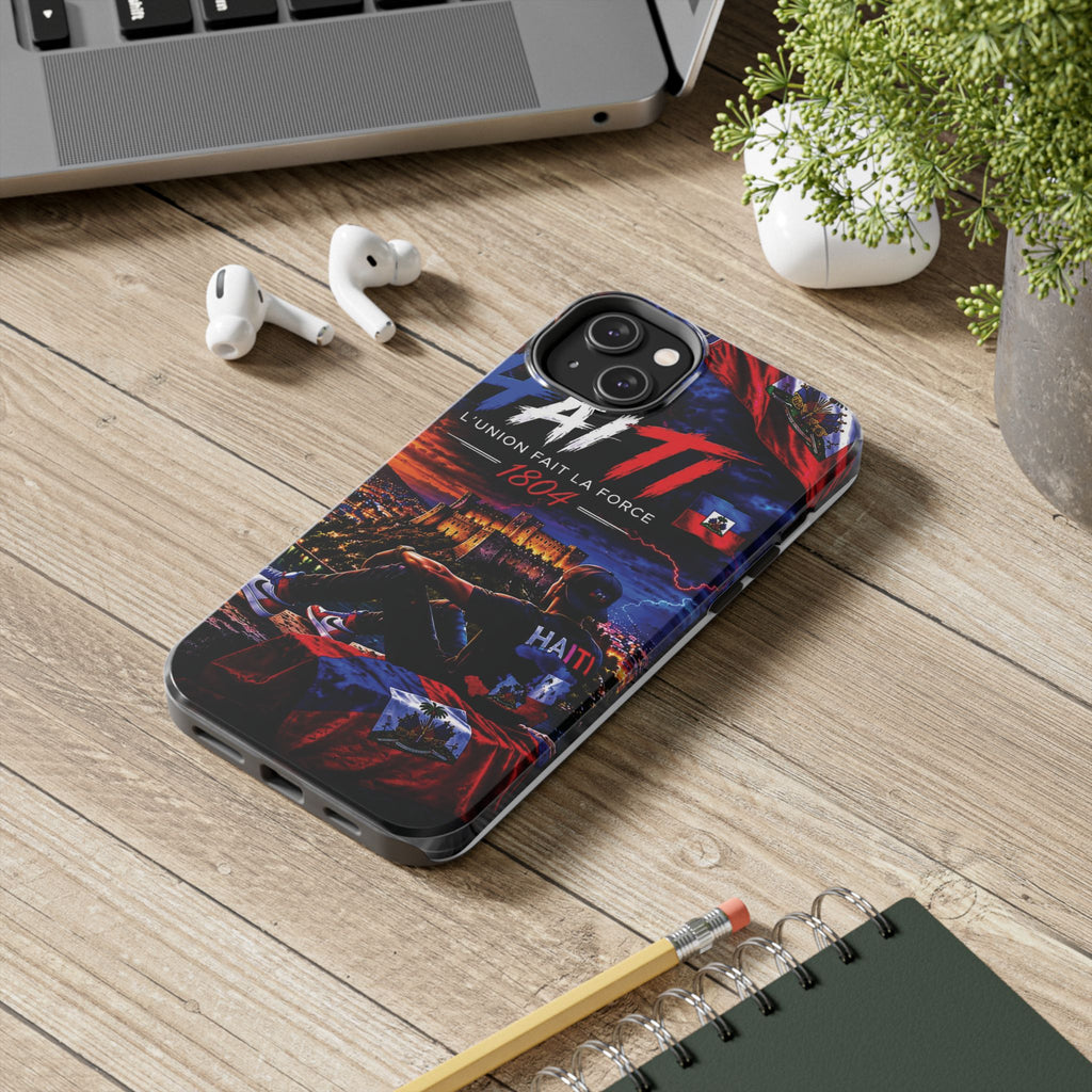 Haiti 1804 Tough Phone Case — L'Union Fait La Force Patriotic Protective Cover