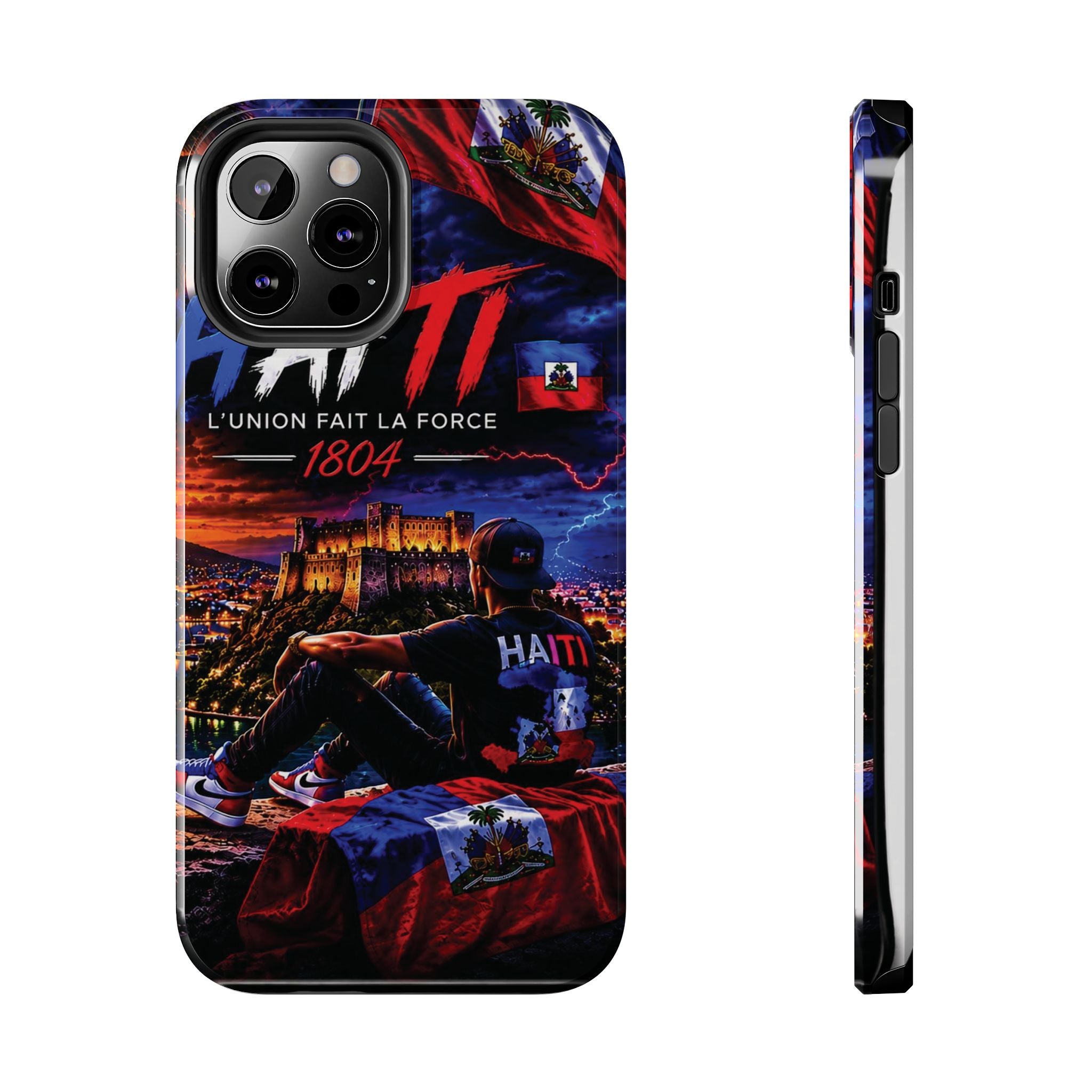 Haiti 1804 Tough Phone Case — L'Union Fait La Force Patriotic Protective Cover