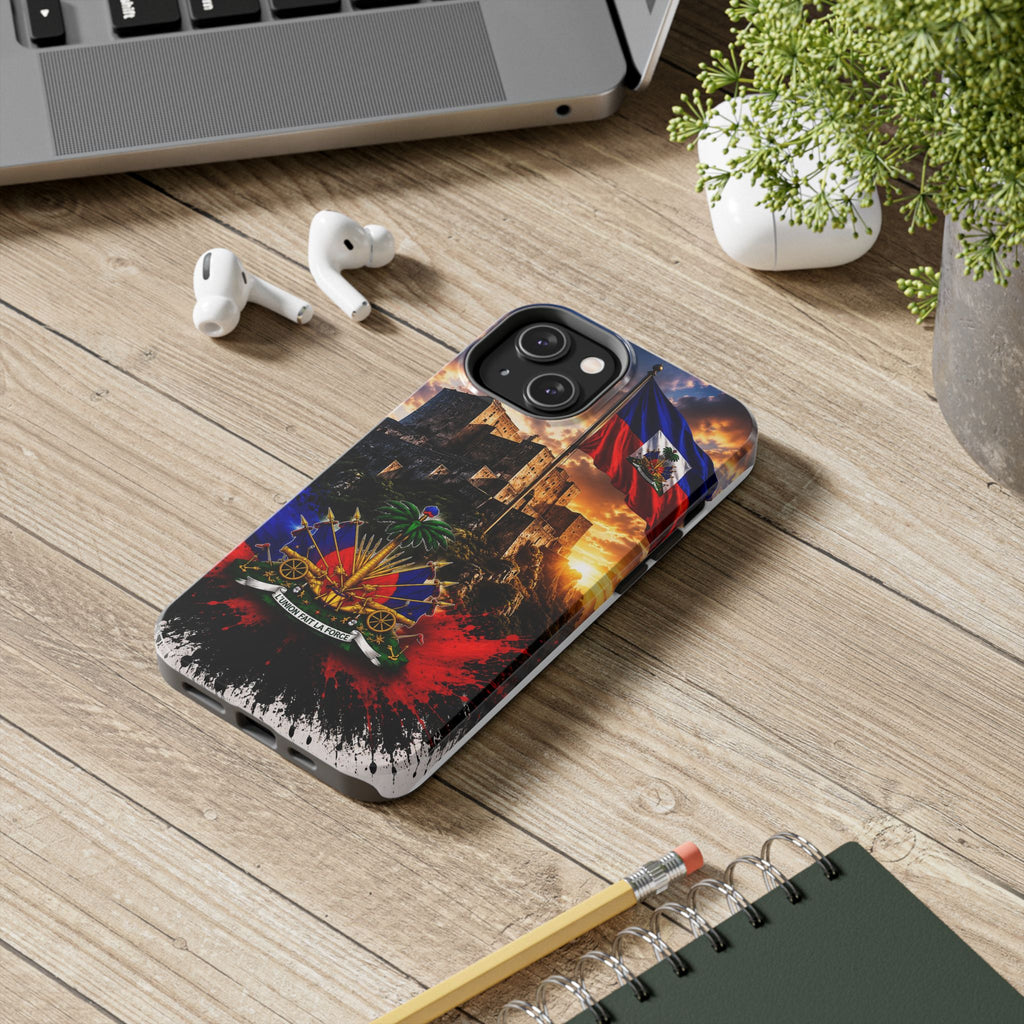 Haiti Crest Tough Phone Case — Citadel Sunset Protective Phone Cover