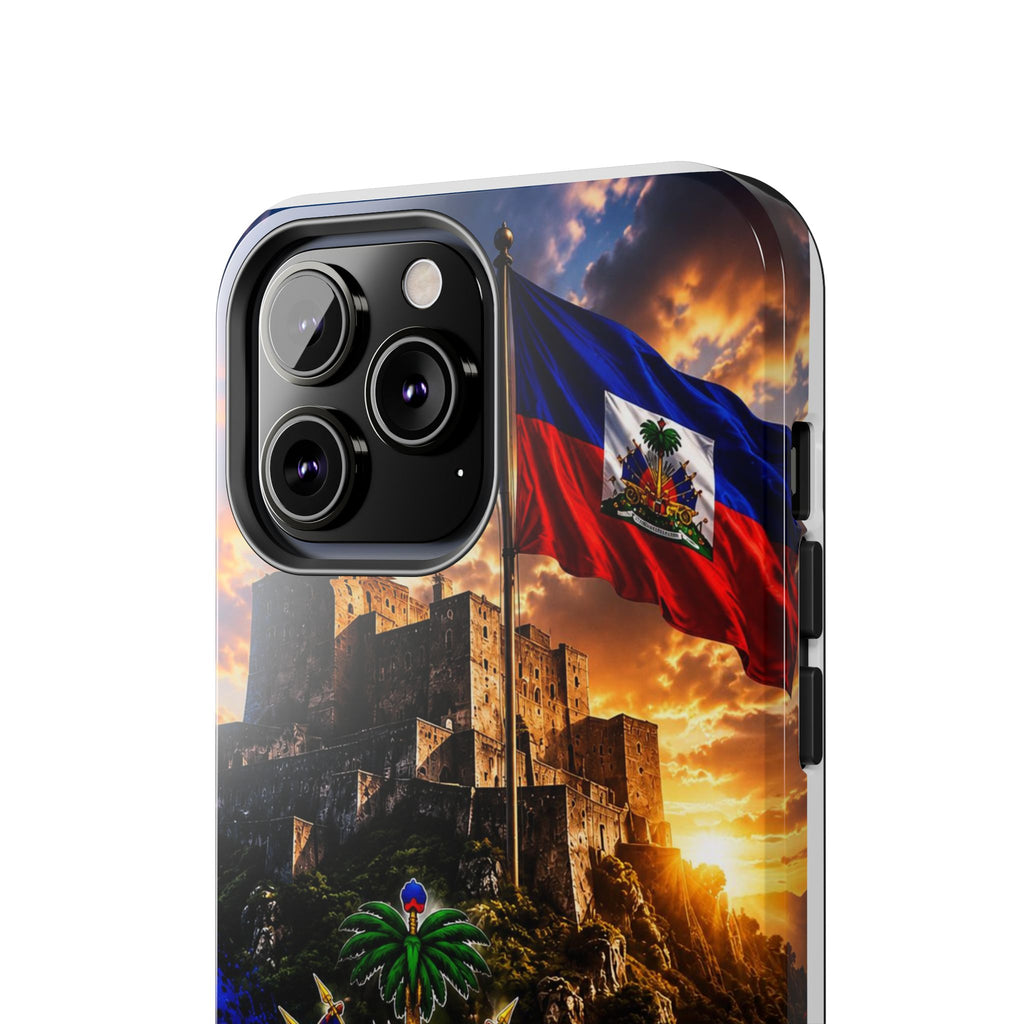 Haiti Crest Tough Phone Case — Citadel Sunset Protective Phone Cover