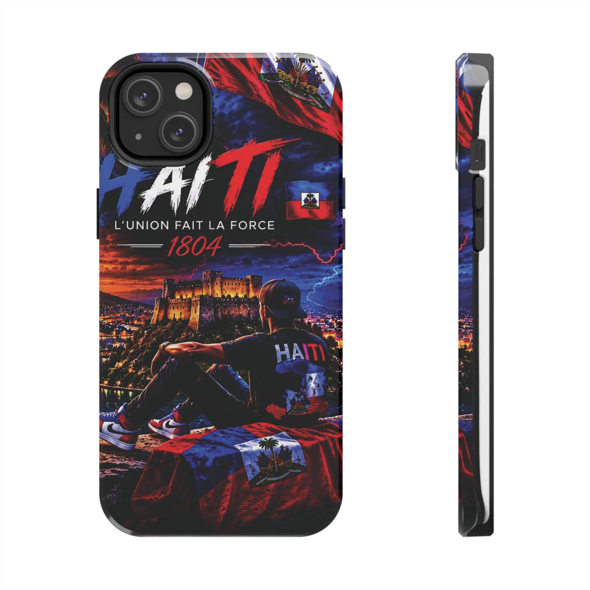 Haiti 1804 Tough Phone Case — L'Union Fait La Force Patriotic Protective Cover