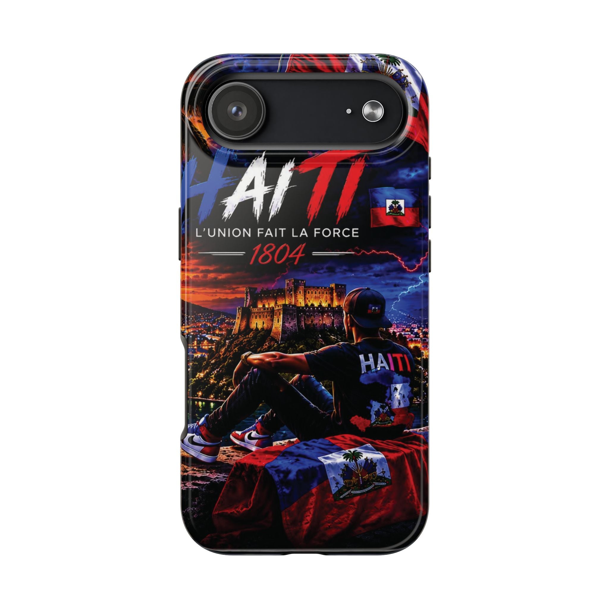 Haiti 1804 Tough Phone Case — L'Union Fait La Force Patriotic Protective Cover