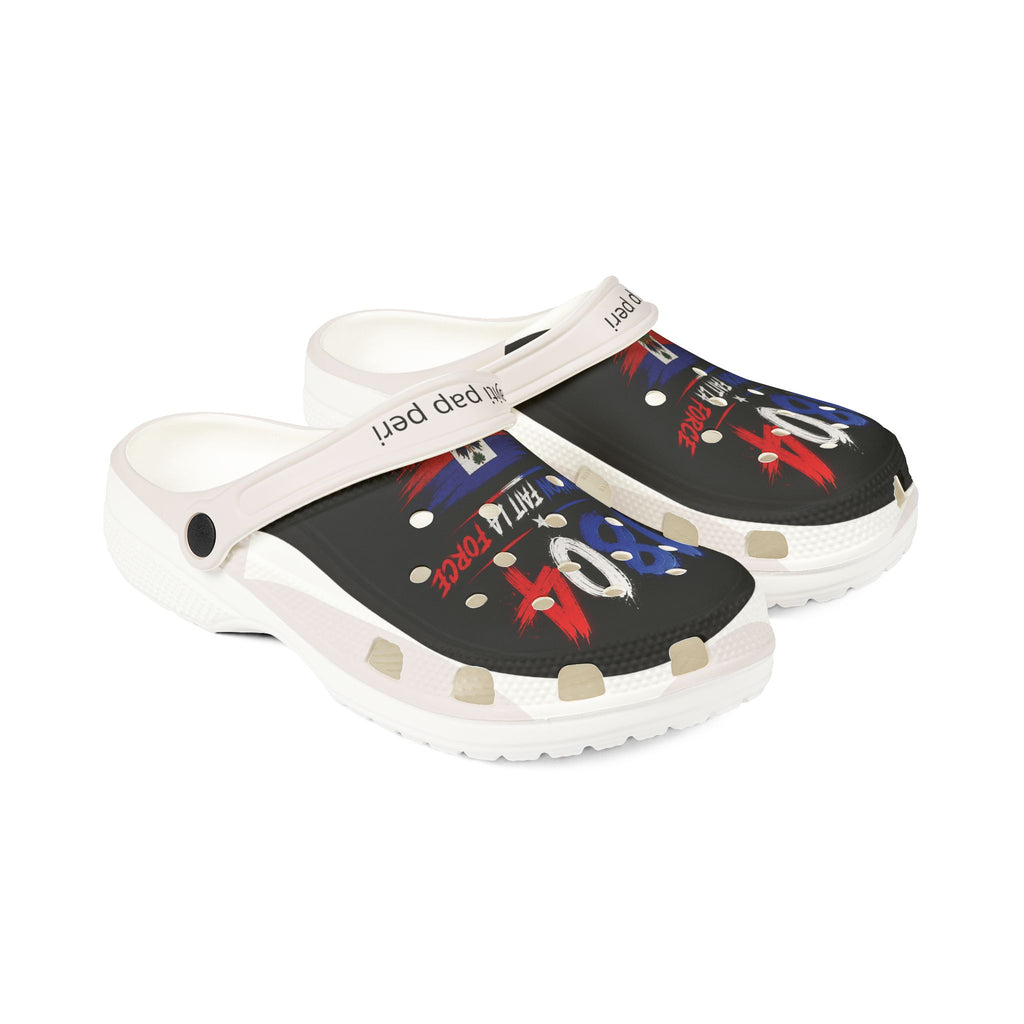 Haitian Pride EVA Foam Clogs — “1804 L’Union Fait La Force”
