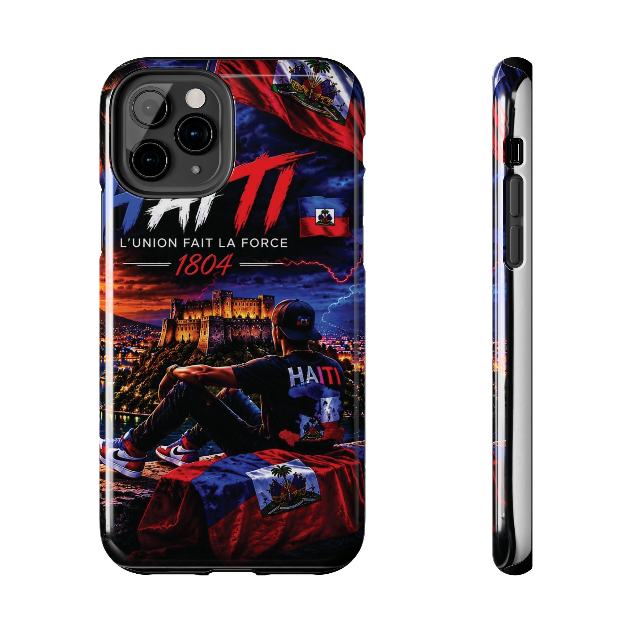 Haiti 1804 Tough Phone Case — L'Union Fait La Force Patriotic Protective Cover