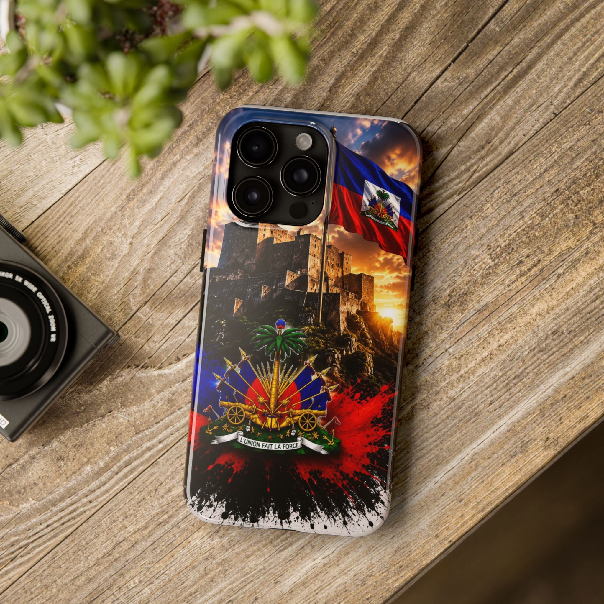Haiti Crest Tough Phone Case — Citadel Sunset Protective Phone Cover