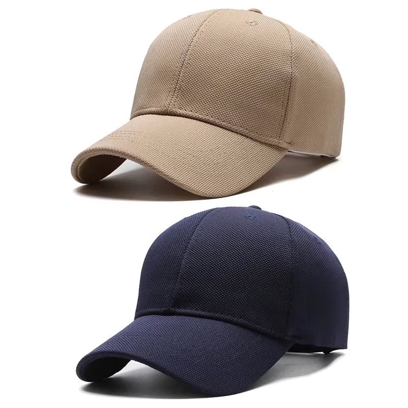 Pineapple Cloth Light Plate Simple Hat Men'S Casual Baseball Cap Fashion Visor Hat Minimalist Female Cap, Big Head Circumference