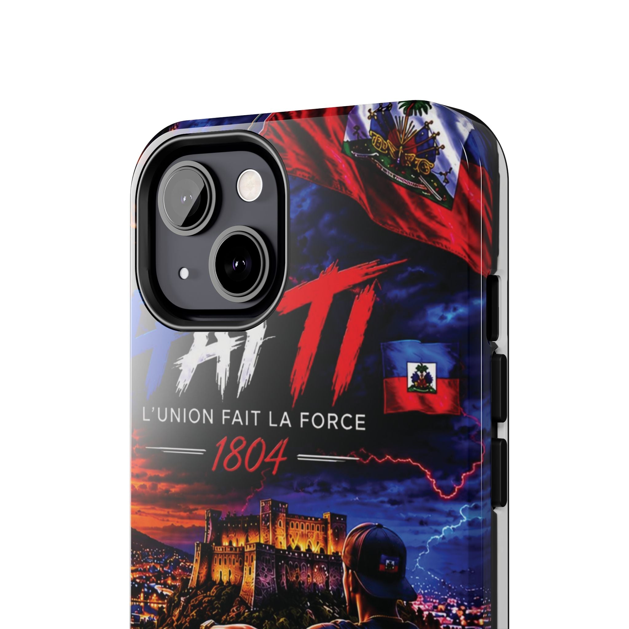 Haiti 1804 Tough Phone Case — L'Union Fait La Force Patriotic Protective Cover