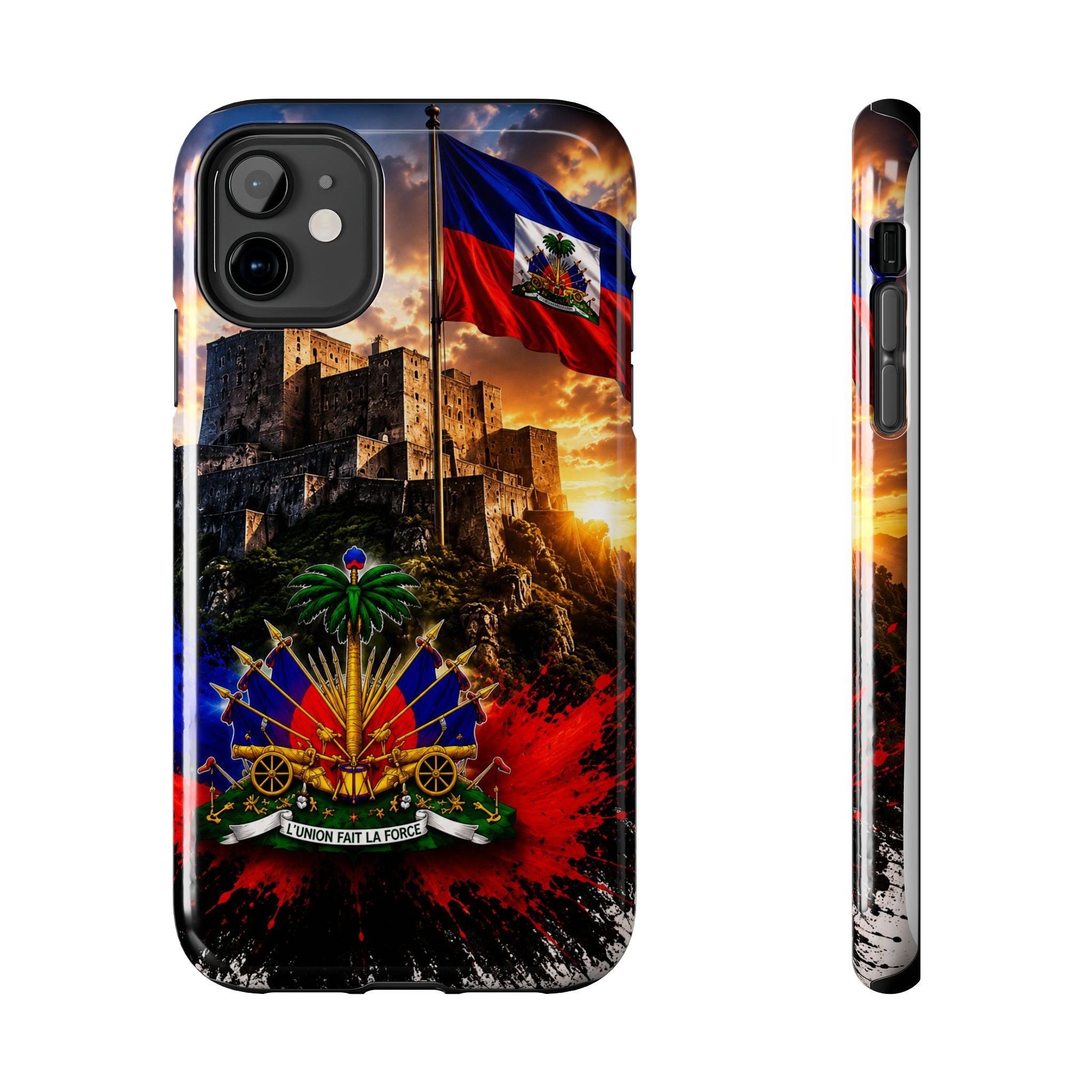 Haiti Crest Tough Phone Case — Citadel Sunset Protective Phone Cover
