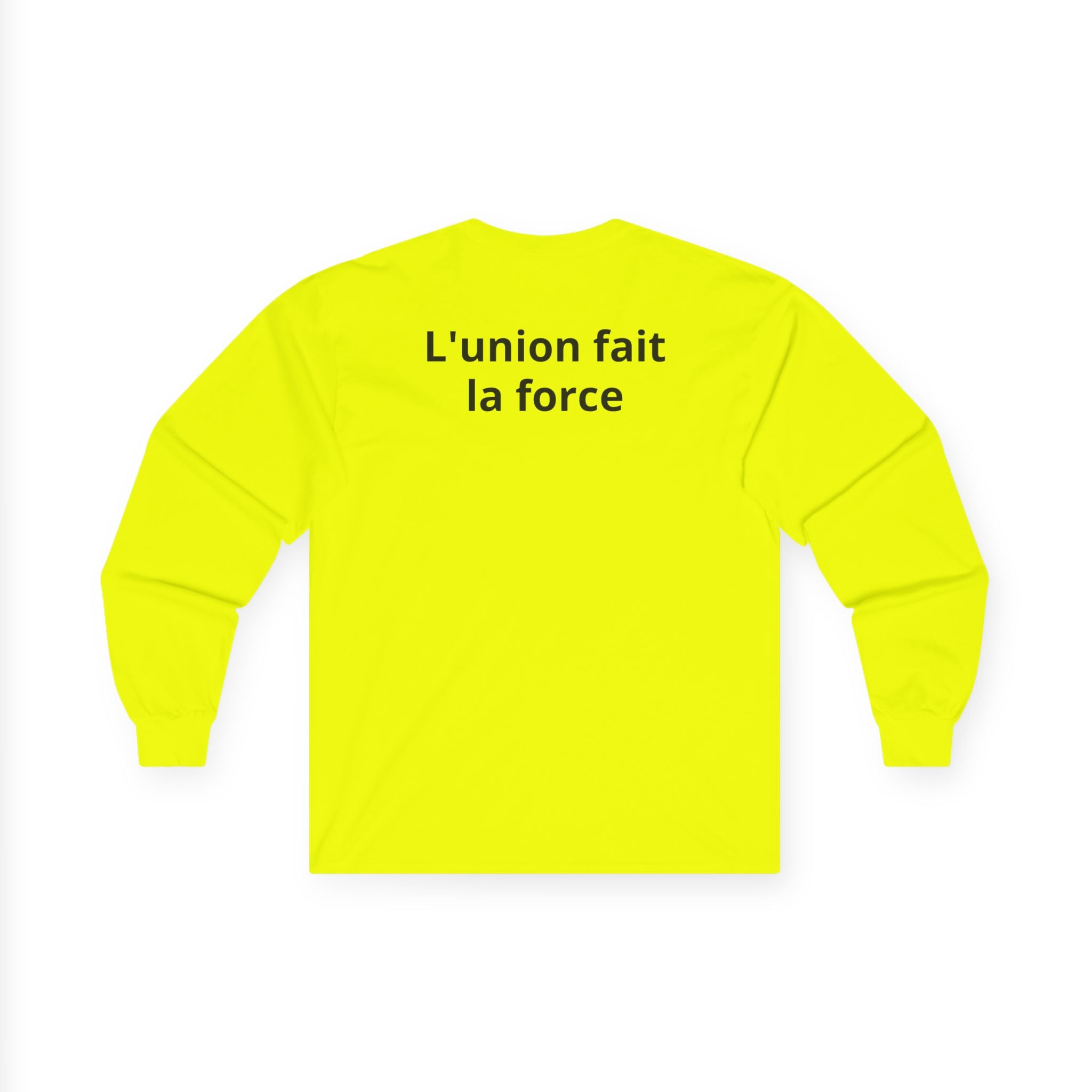 Haiti 1804 Long Sleeve Tee — "L'union fait la force" Flag Tribute Shirt