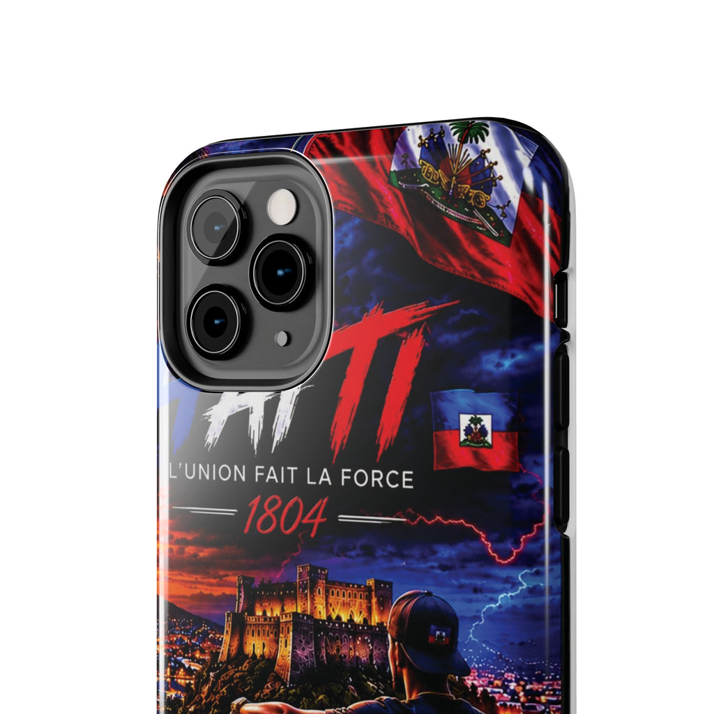 Haiti 1804 Tough Phone Case — L'Union Fait La Force Patriotic Protective Cover