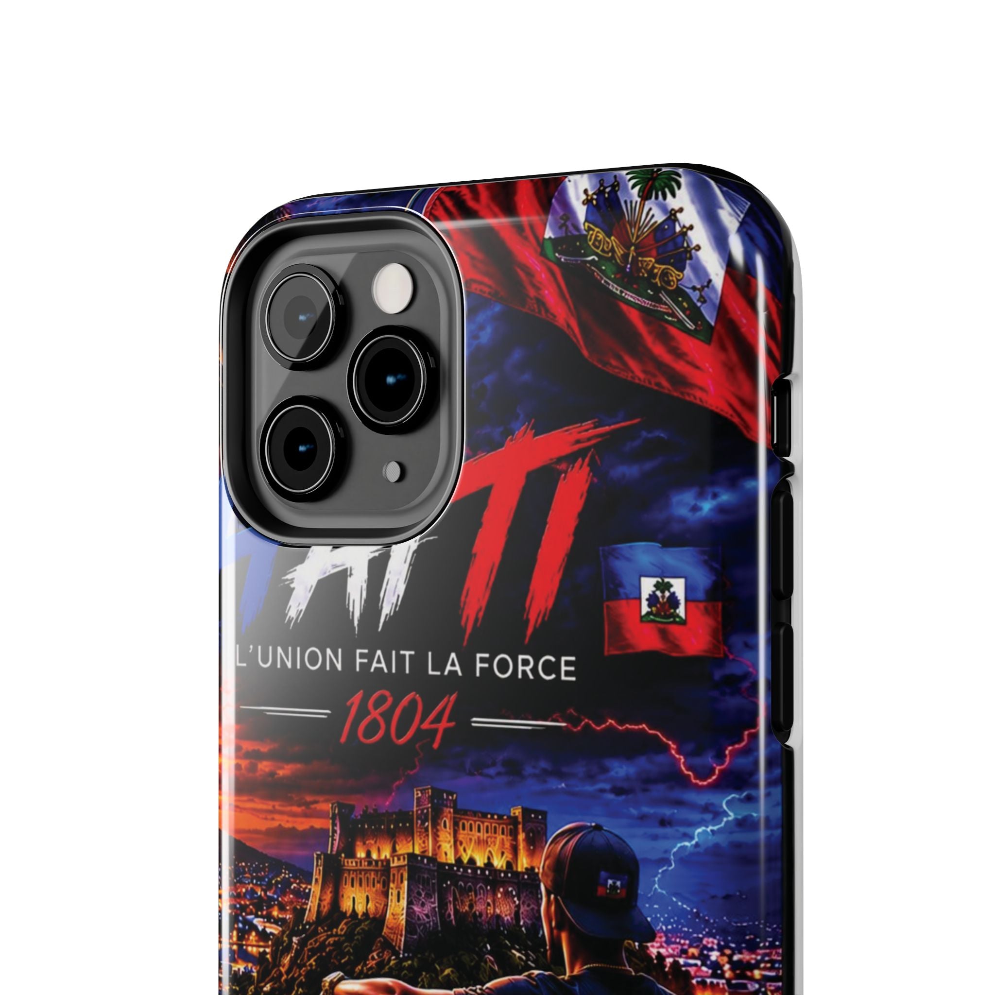 Haiti 1804 Tough Phone Case — L'Union Fait La Force Patriotic Protective Cover