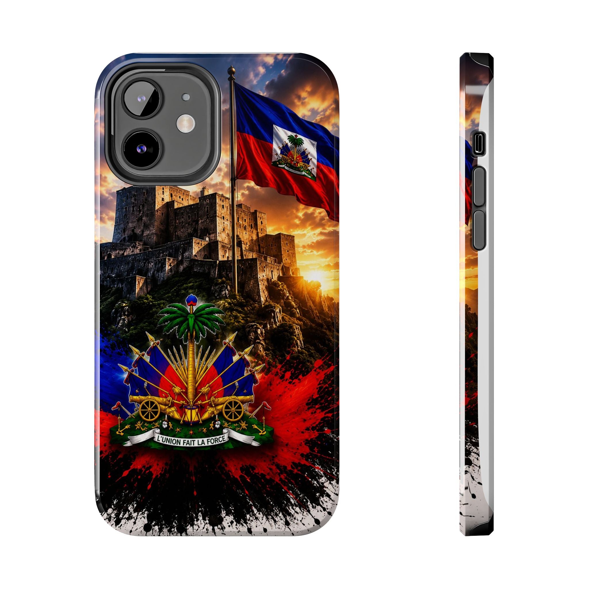 Haiti Crest Tough Phone Case — Citadel Sunset Protective Phone Cover